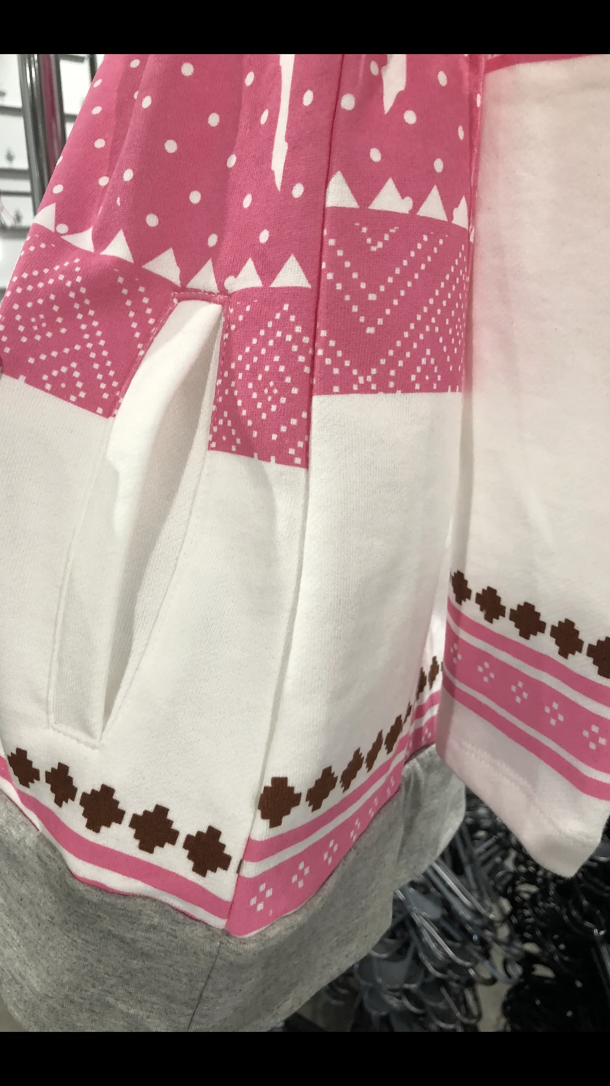 *2nds* Dreaming of a Pink Christmas Ampersand Hoodie - Image 3