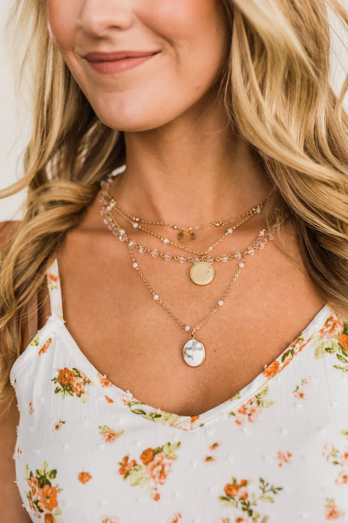 4 Piece Detachable Necklace Set- Gold - Image 3