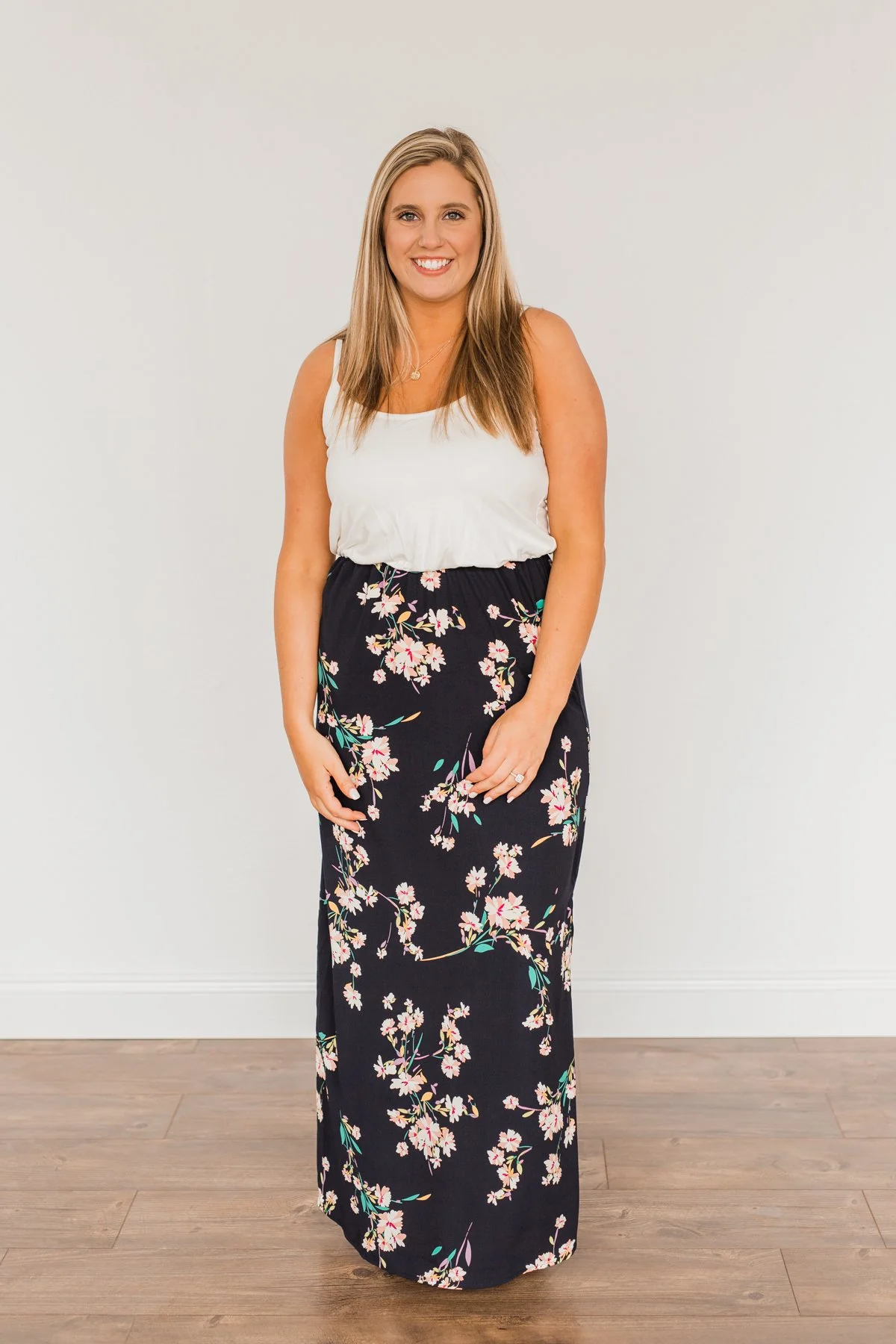 A Moment To Remember Maxi Dress- Deep Navy - Image 16