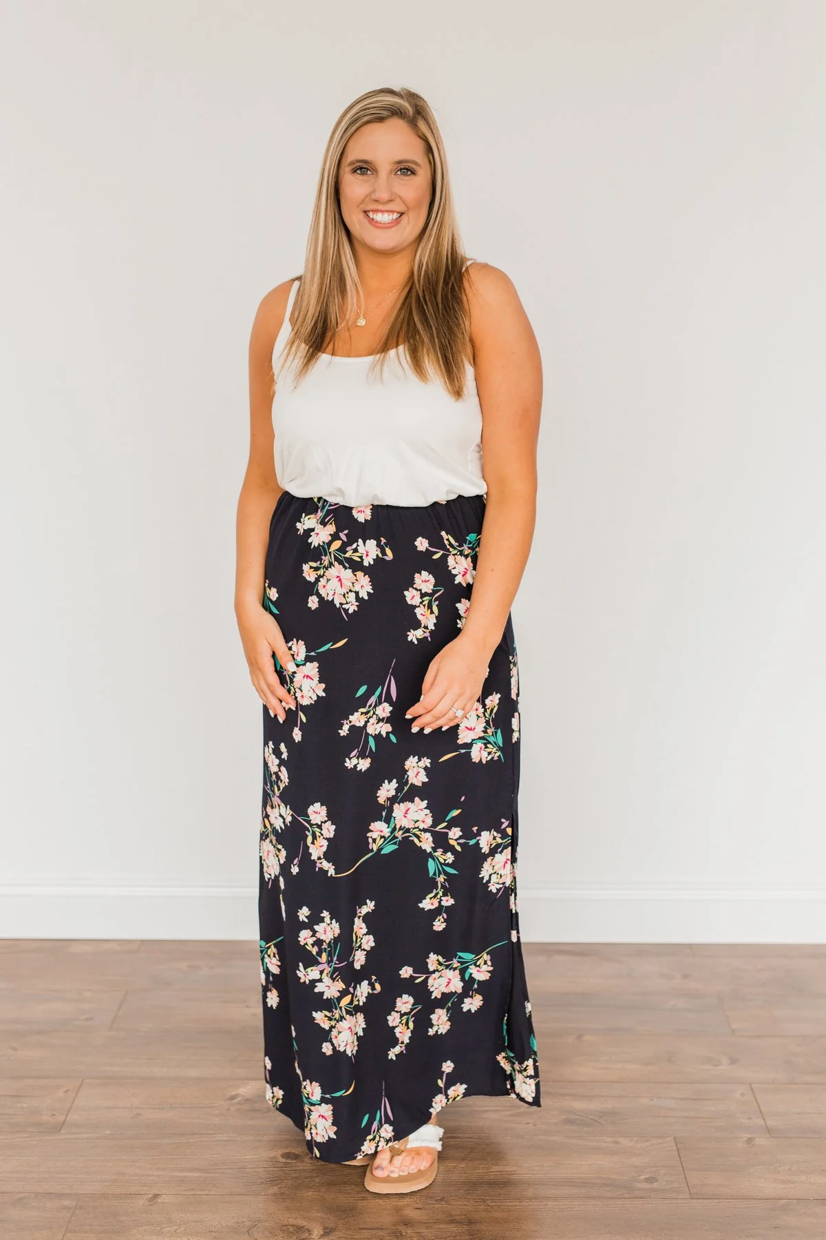 A Moment To Remember Maxi Dress- Deep Navy - Image 7