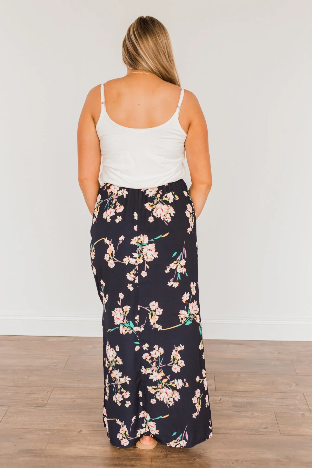 A Moment To Remember Maxi Dress- Deep Navy - Image 9
