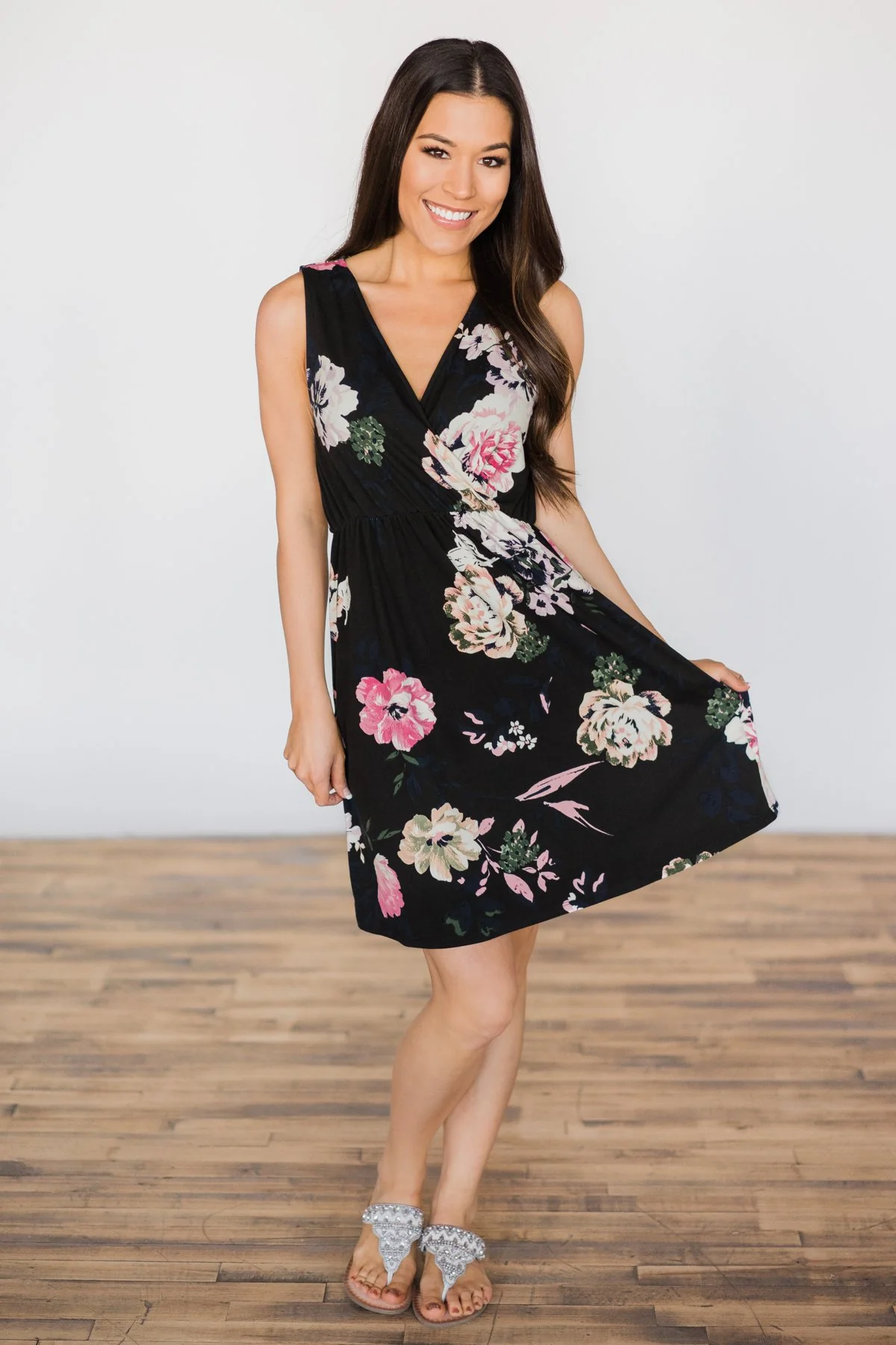 A Touch of Perfection Floral Dress - Image 3