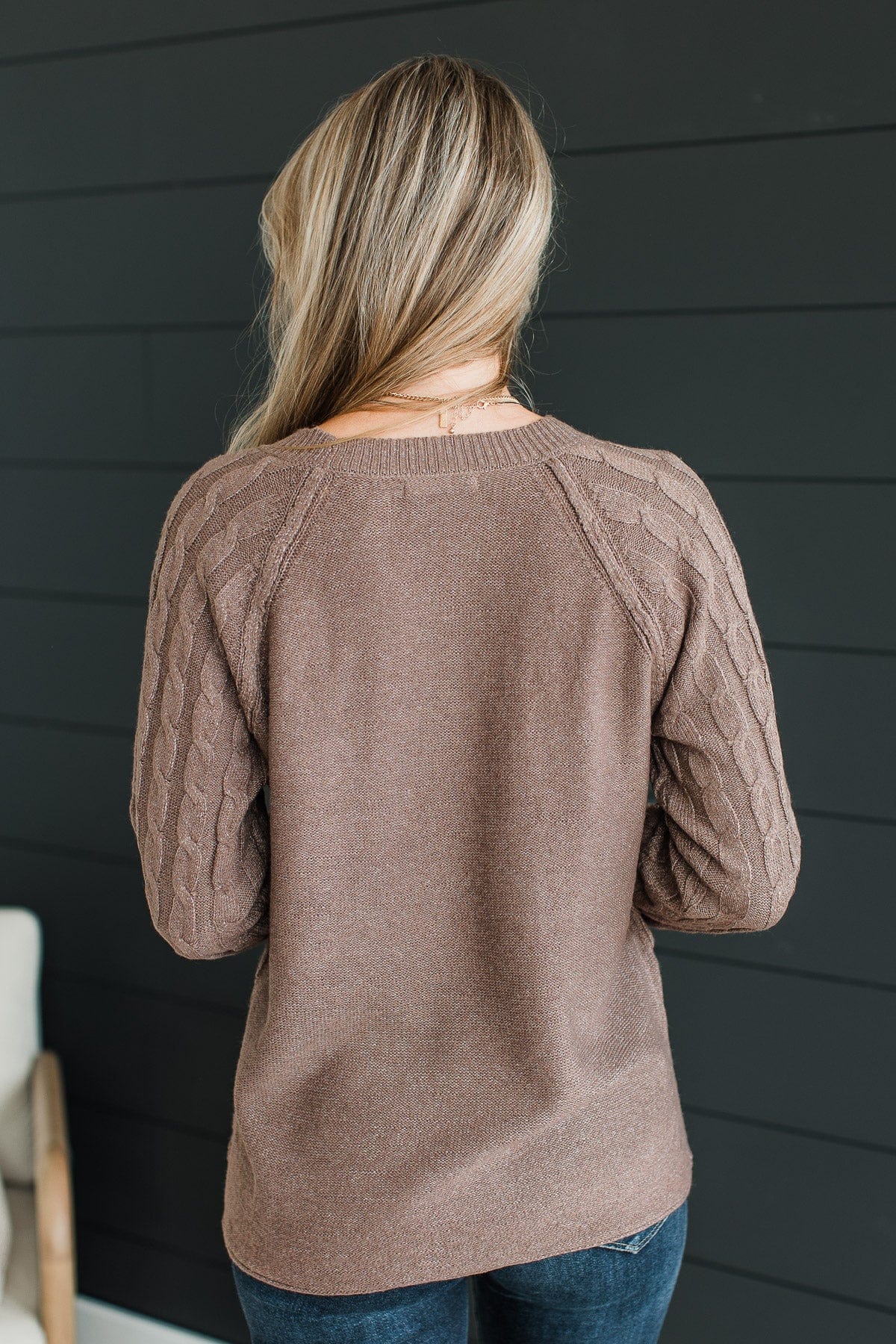 Absolute Perfection Knit Sweater- Dark Mocha - Image 10