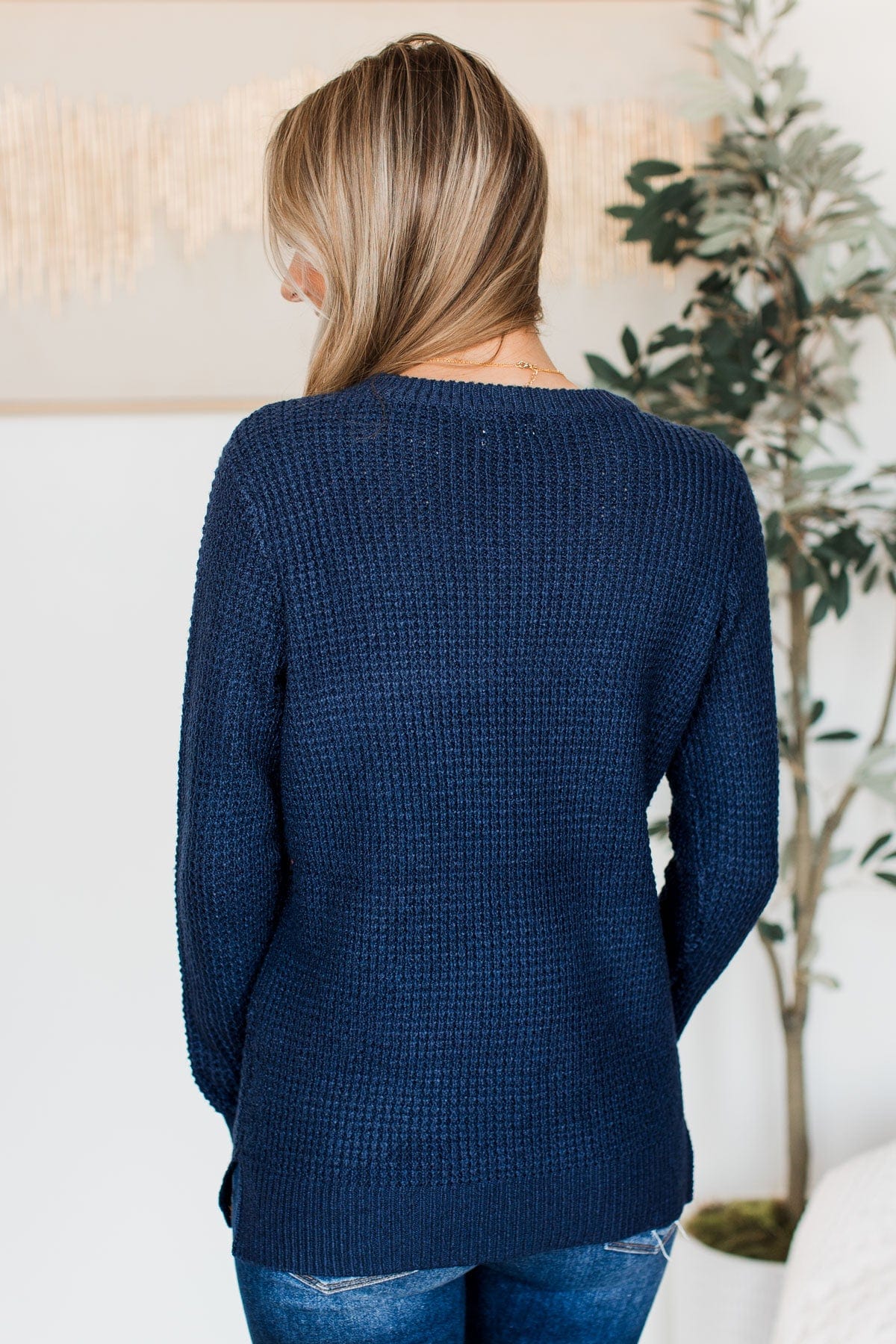 Absolutely Amazing Knit Sweater- Navy - Image 5
