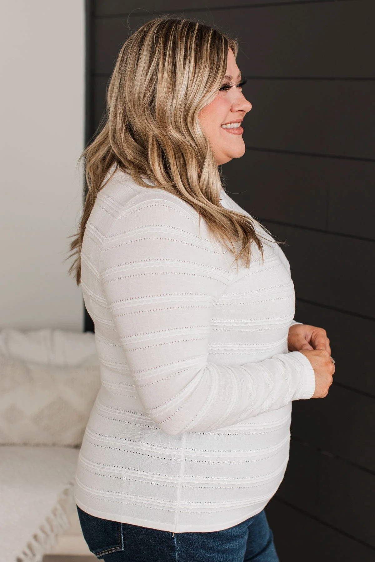 Abundance Of Love Knit Sweater- Ivory - Image 7