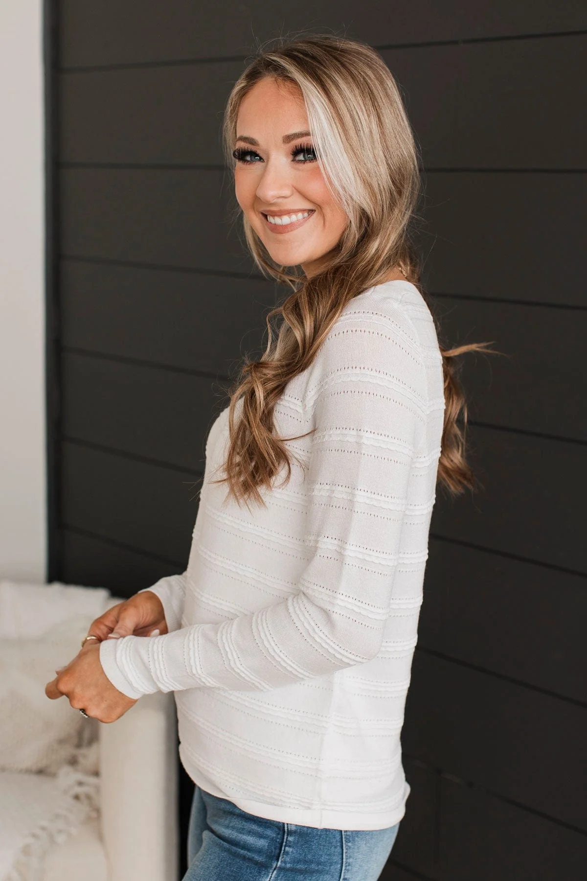 Abundance Of Love Knit Sweater- Ivory - Image 8