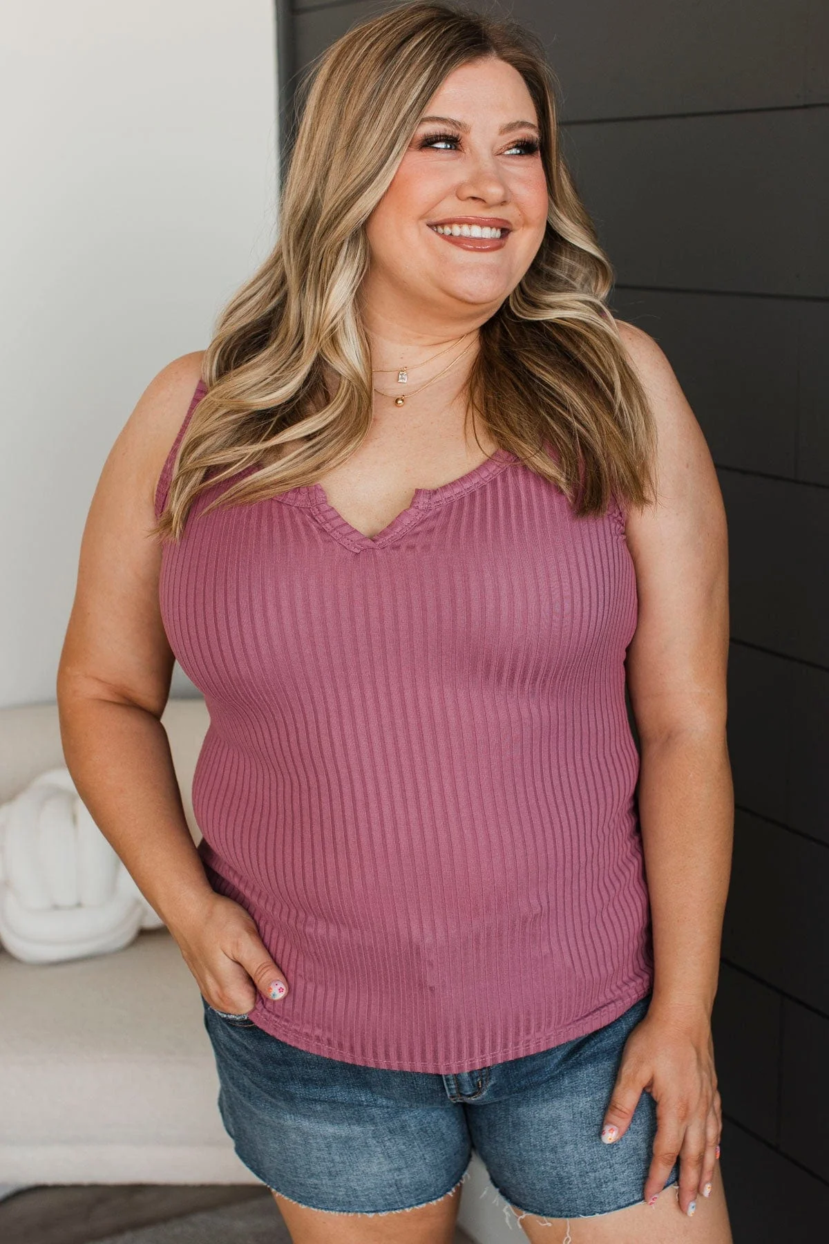 Achieving Great Things Tank Top- Mauve - Image 4