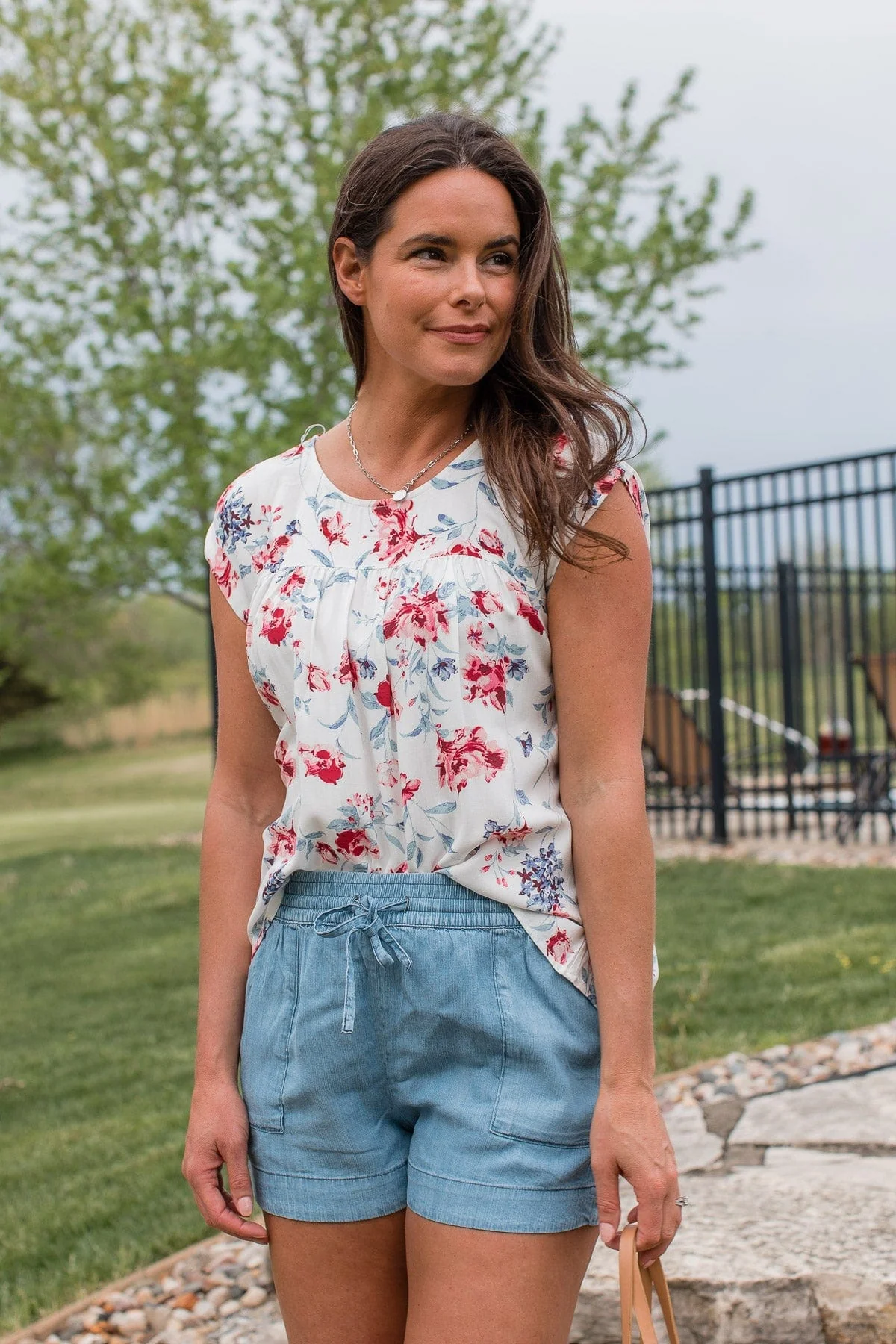 Acts Of Courage Floral Blouse- Ivory - Image 3
