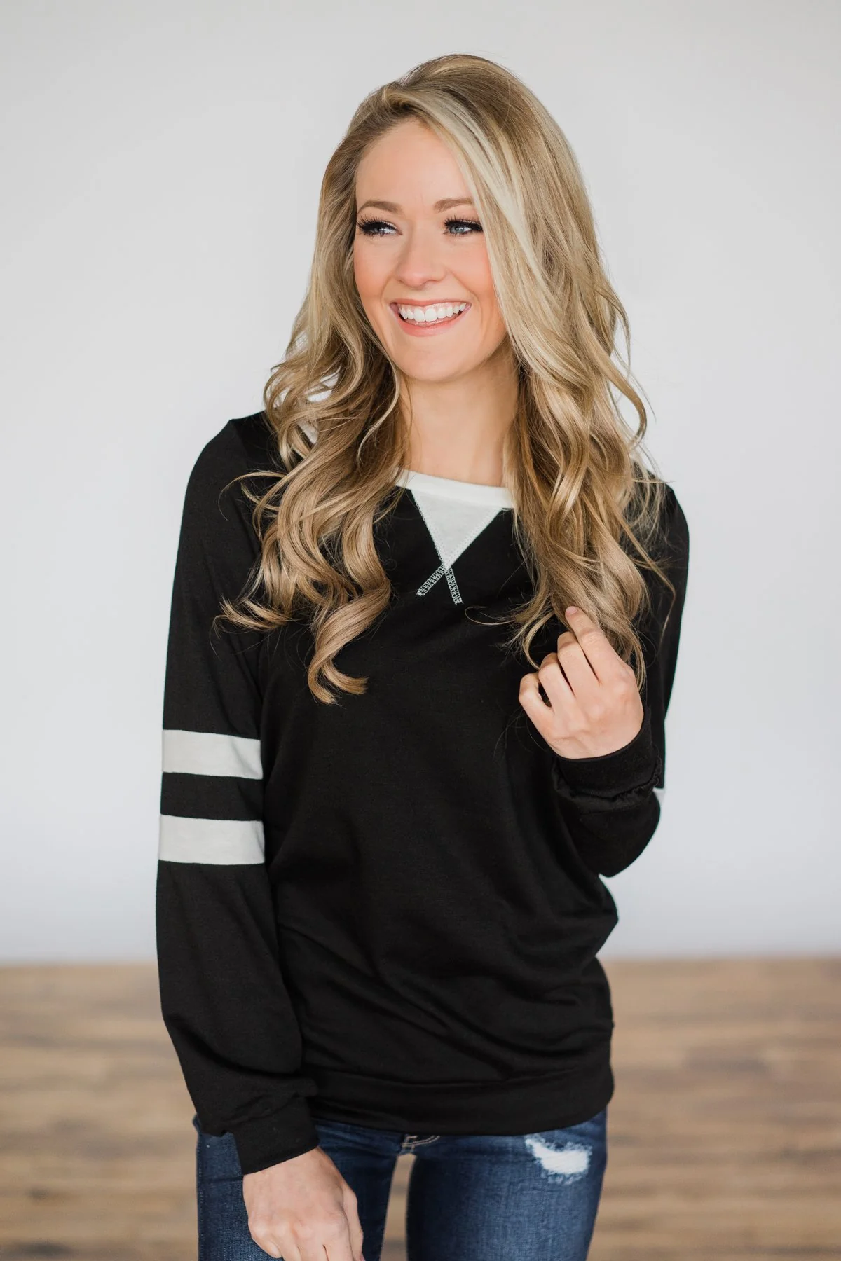 Addicted To You Long Sleeve Top - Black - Image 2