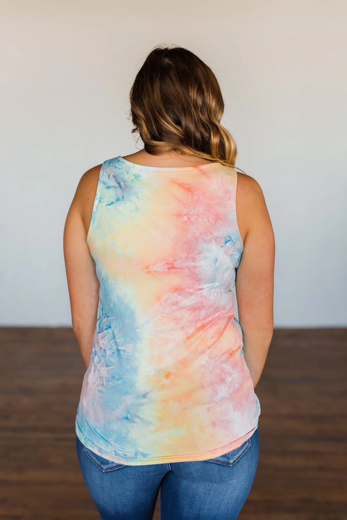 Admit My Love Tie Dye Tank Top- Multi-Color - Image 11