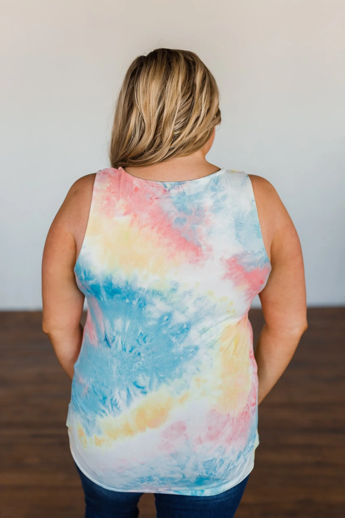 Admit My Love Tie Dye Tank Top- Multi-Color - Image 17