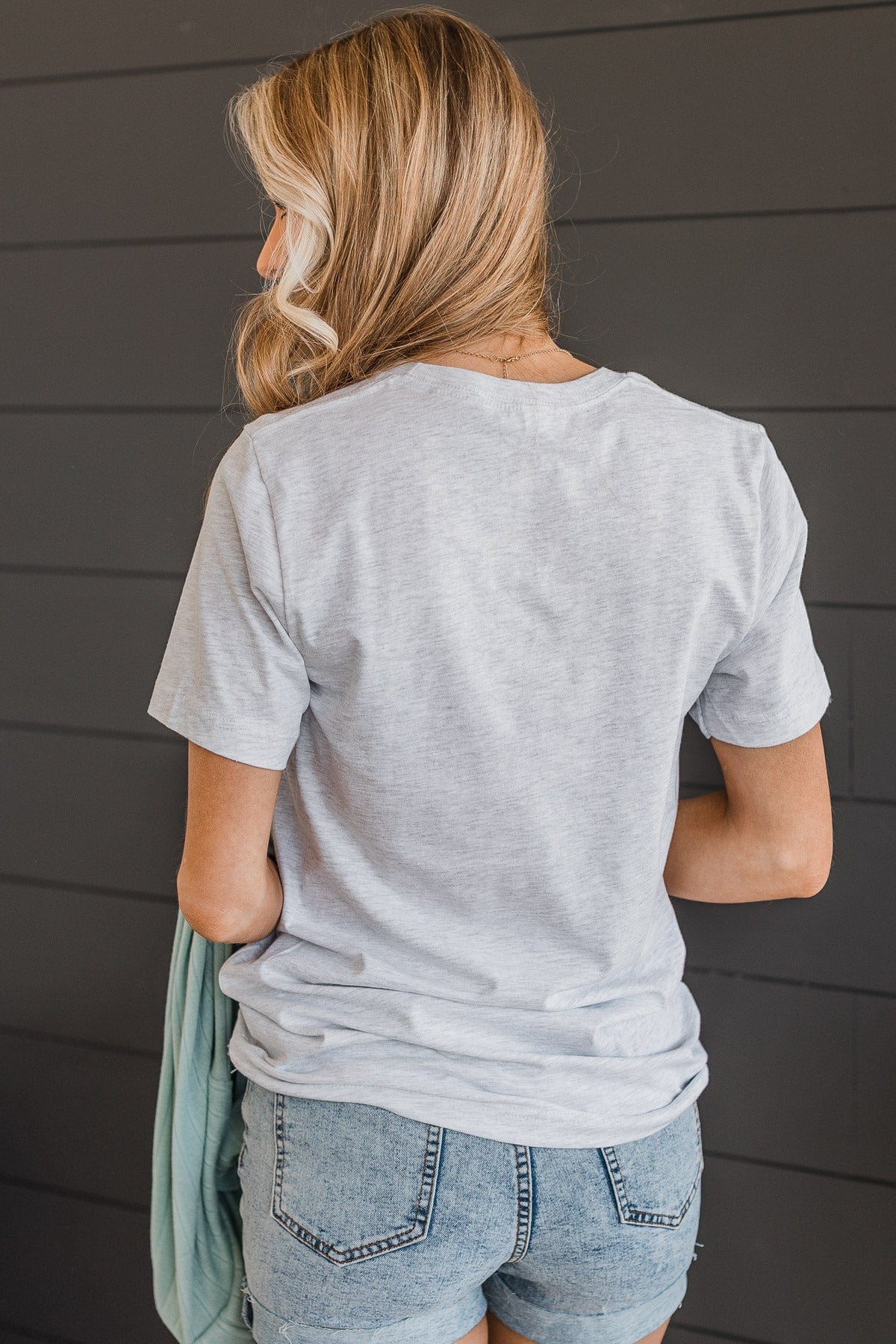 Adventure Ahead Graphic Tee- Heather Grey - Image 7