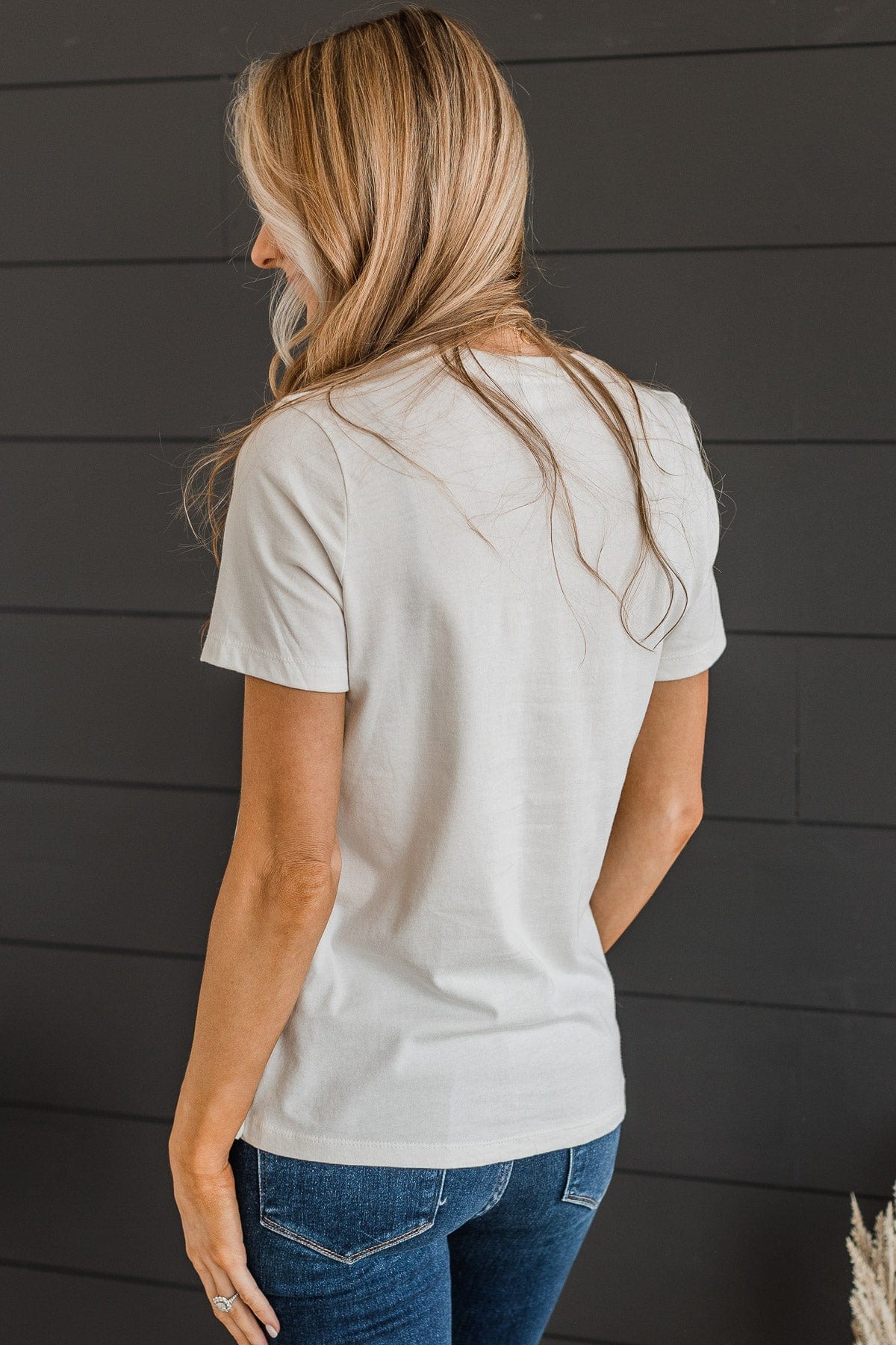 "Adventure Awaits" Graphic Tee- Light Cream - Image 7