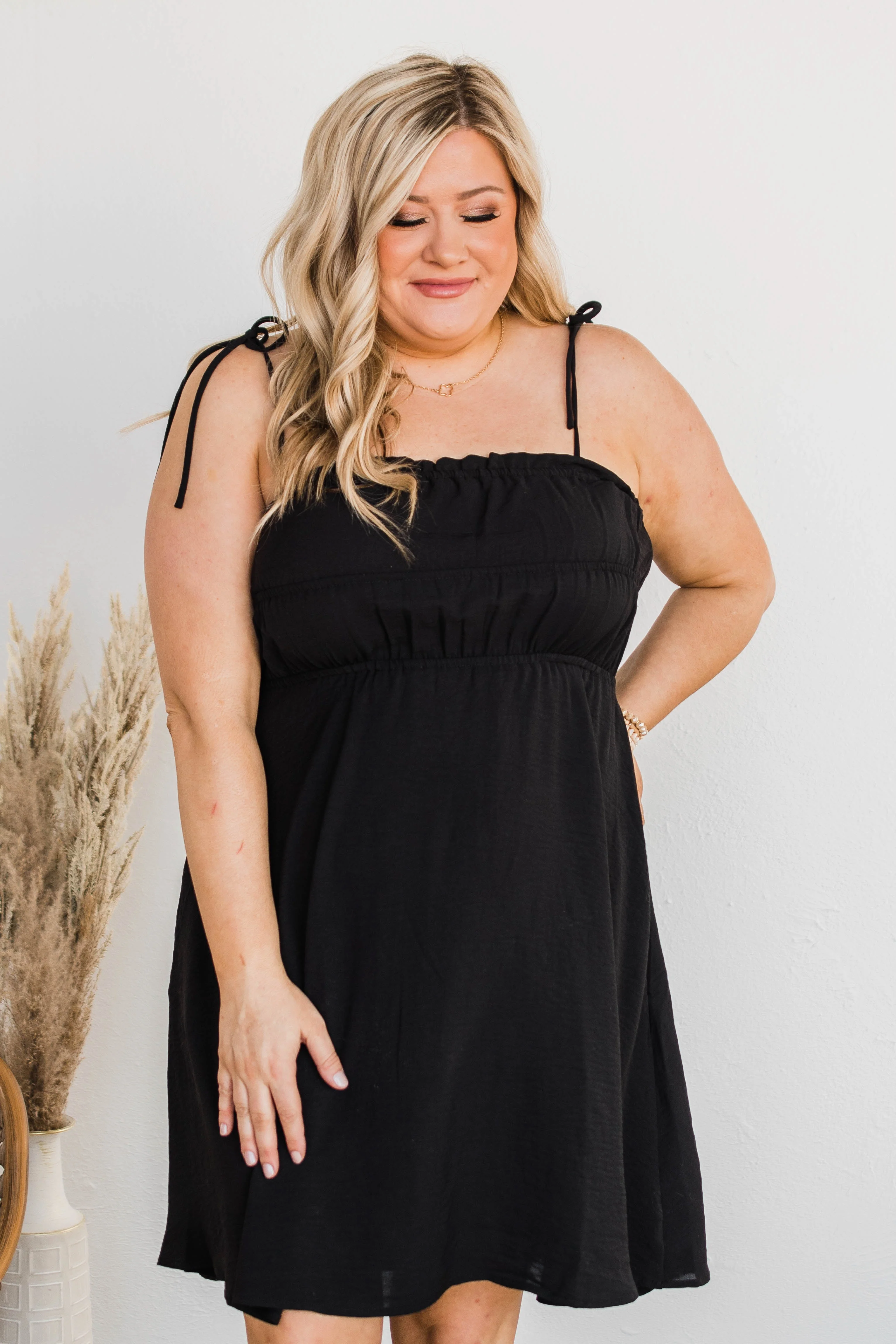 Ain't She Darling Mini Dress- Black - Image 6