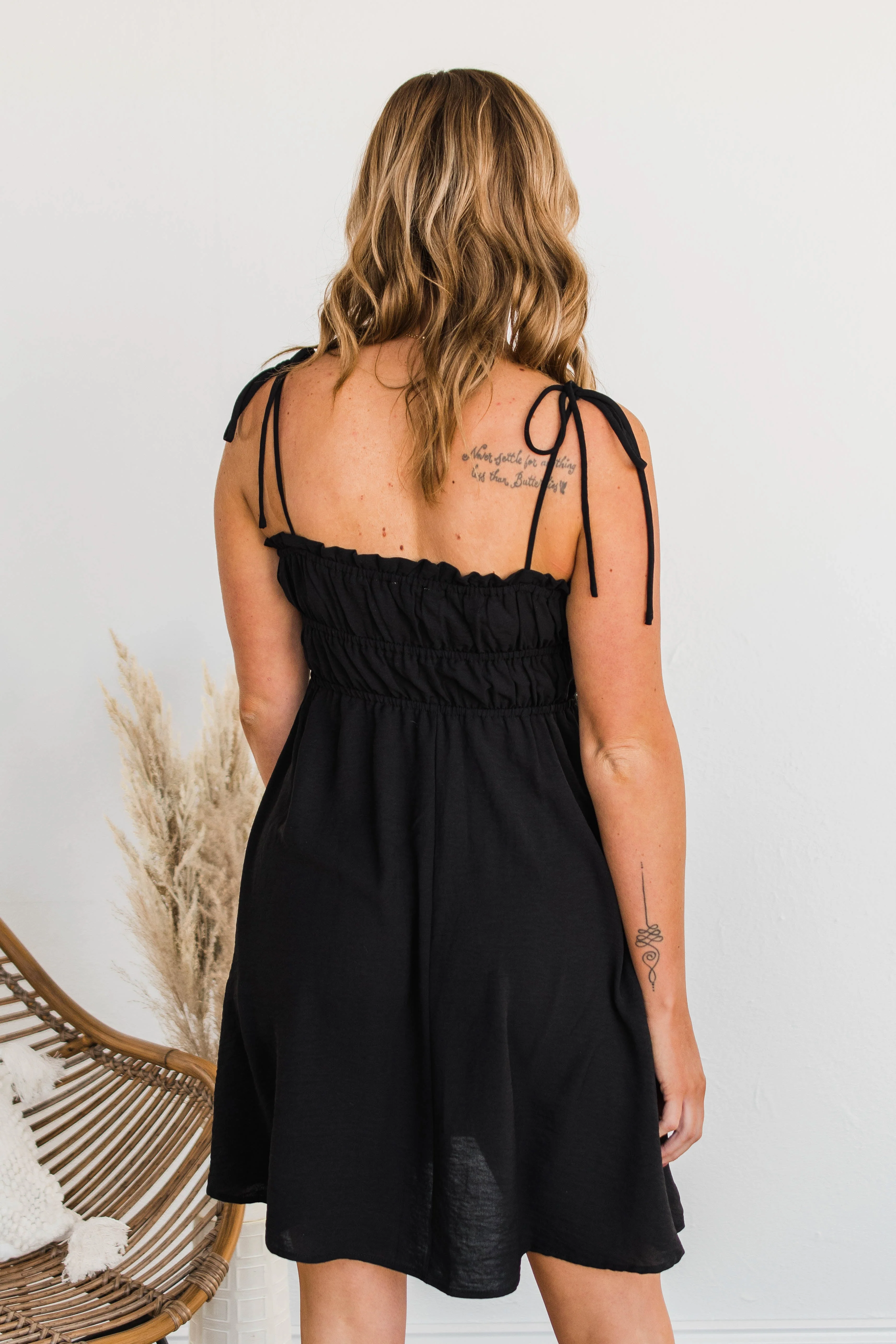 Ain't She Darling Mini Dress- Black - Image 7