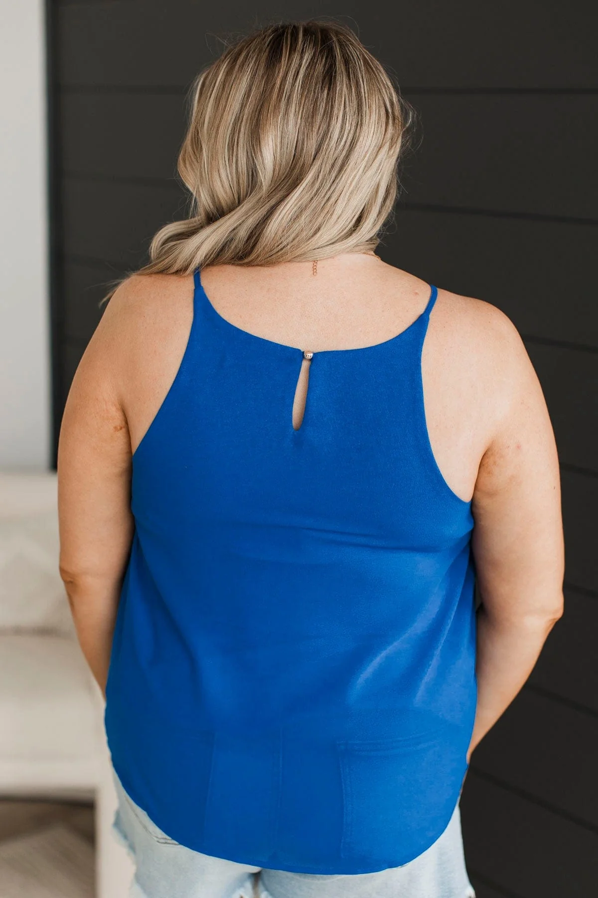All Done For You Tank Top- Royal Blue - Image 7