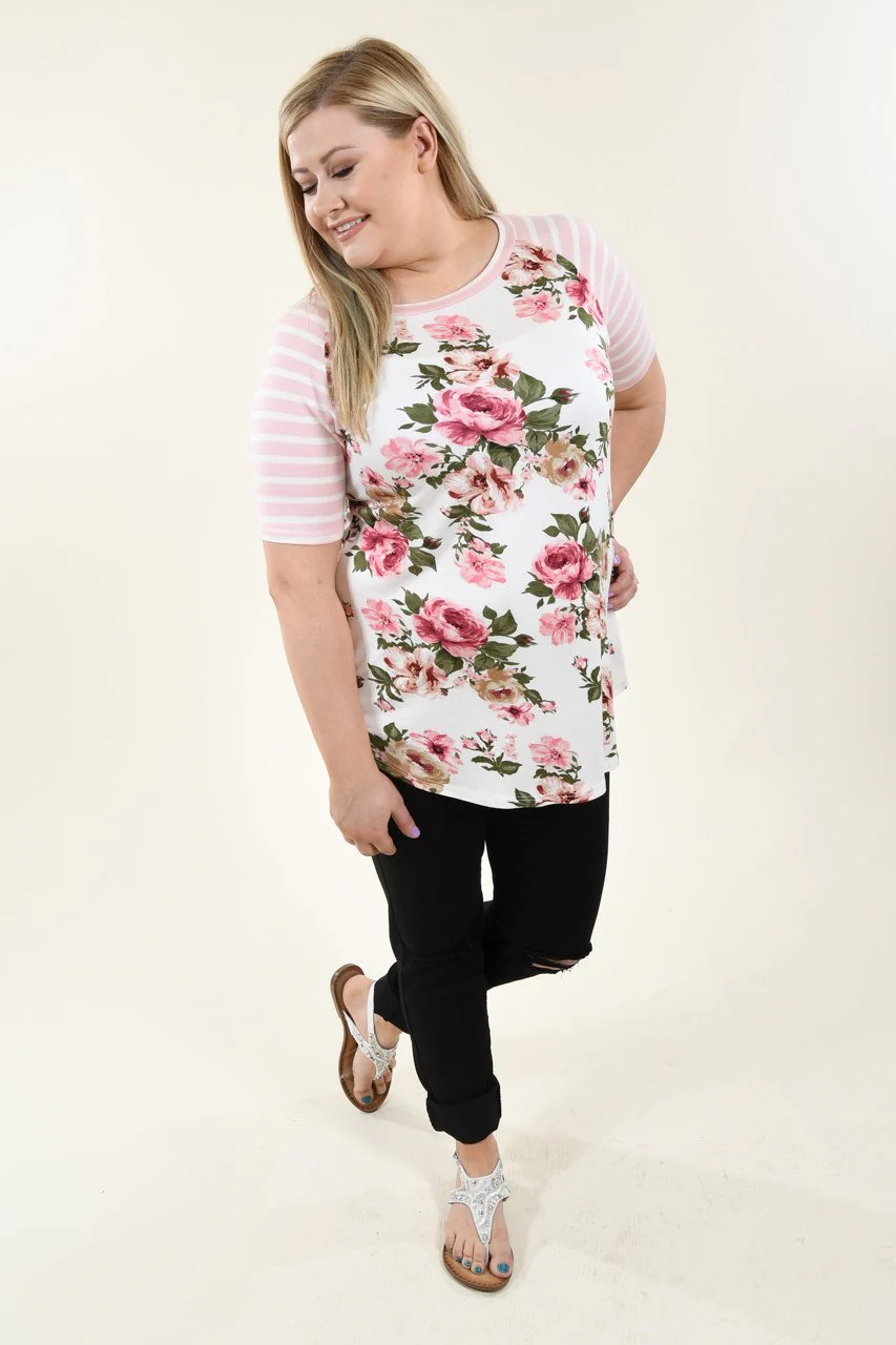 All For Your Pink Floral Top - Image 4