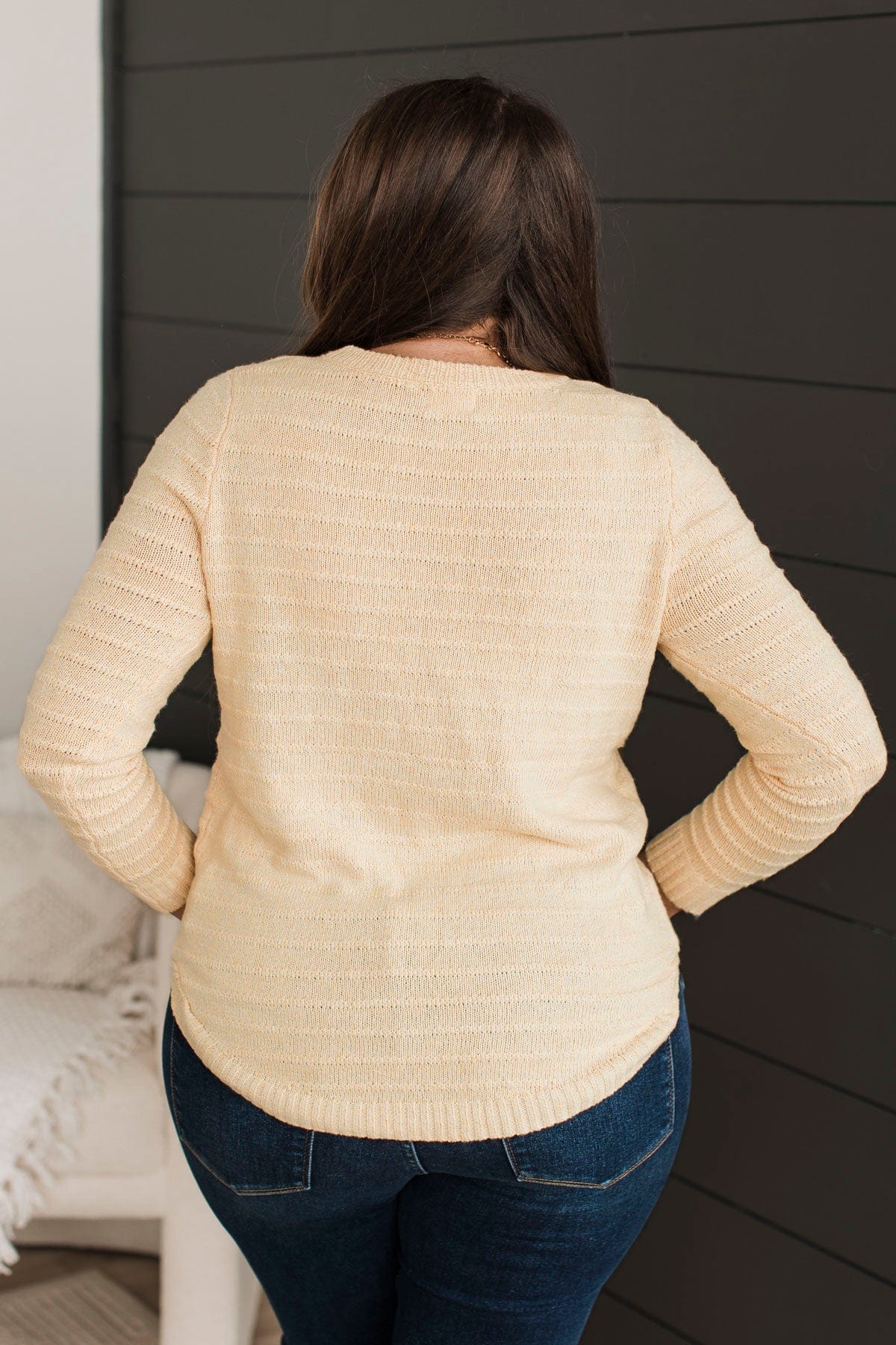 All I Think About Knit Sweater- Yellow - Image 9