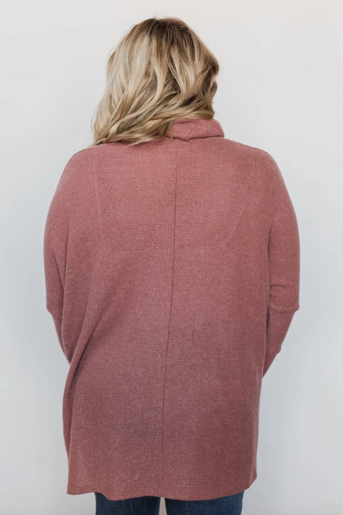 All I Want is You Thermal Turtleneck Sweater - Brick - Image 7