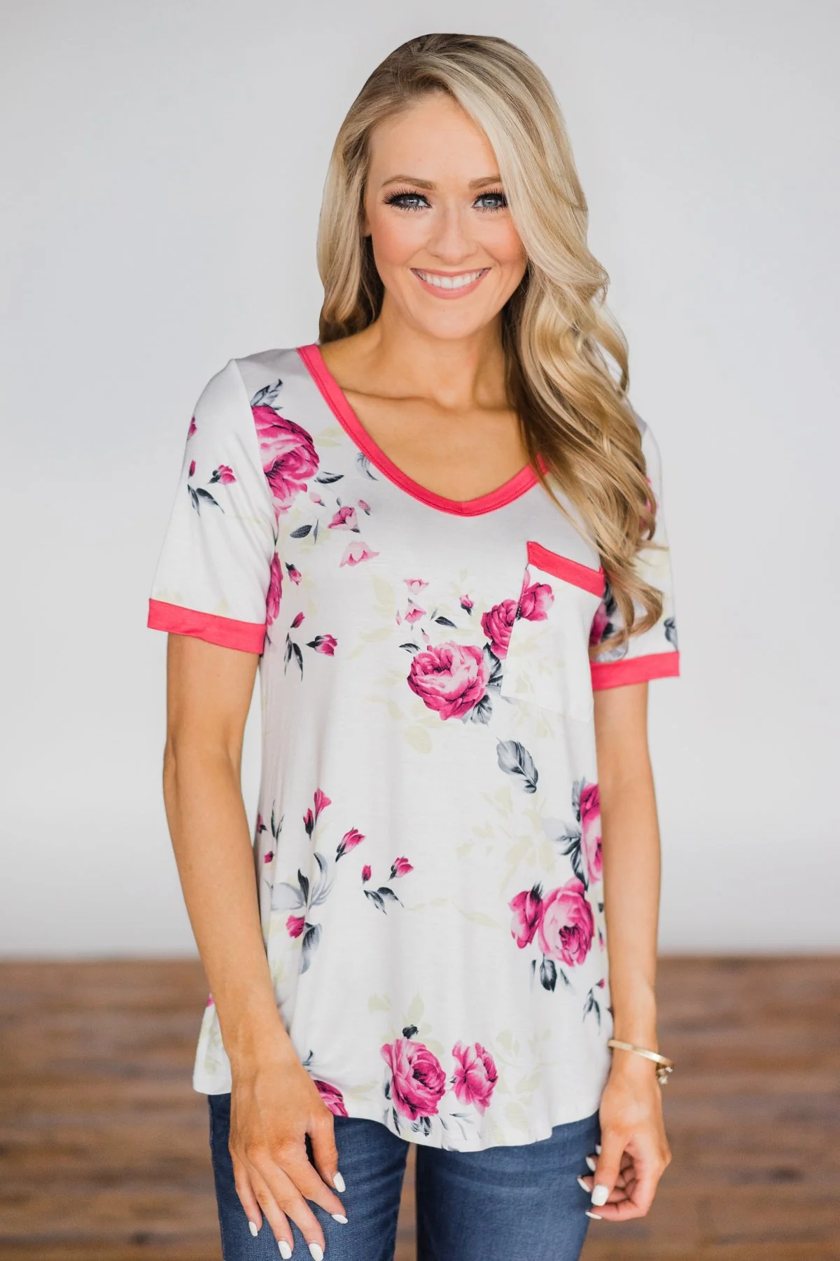 All of Me Floral Pocket Top - Image 3