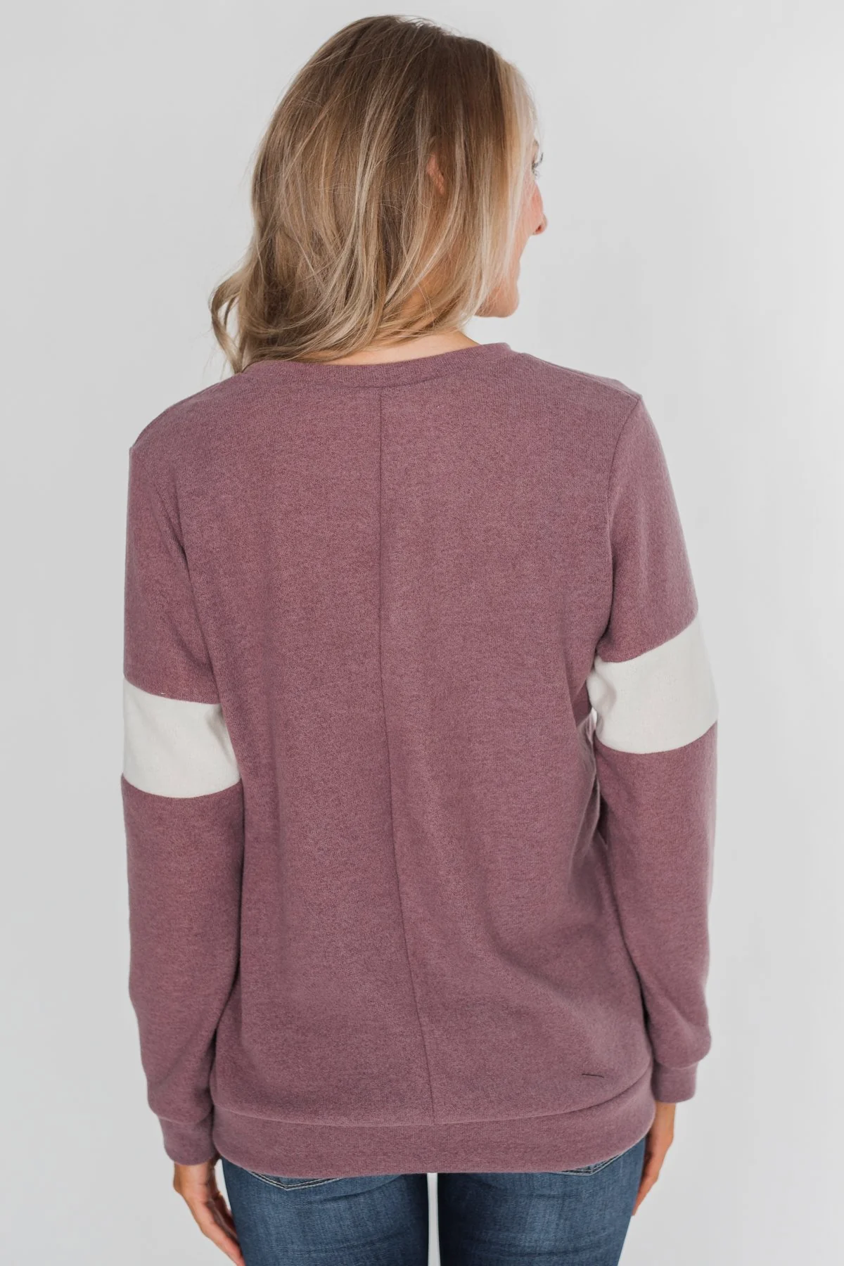 All of Me Long Sleeve Pullover Top - Antique Mauve - Image 10