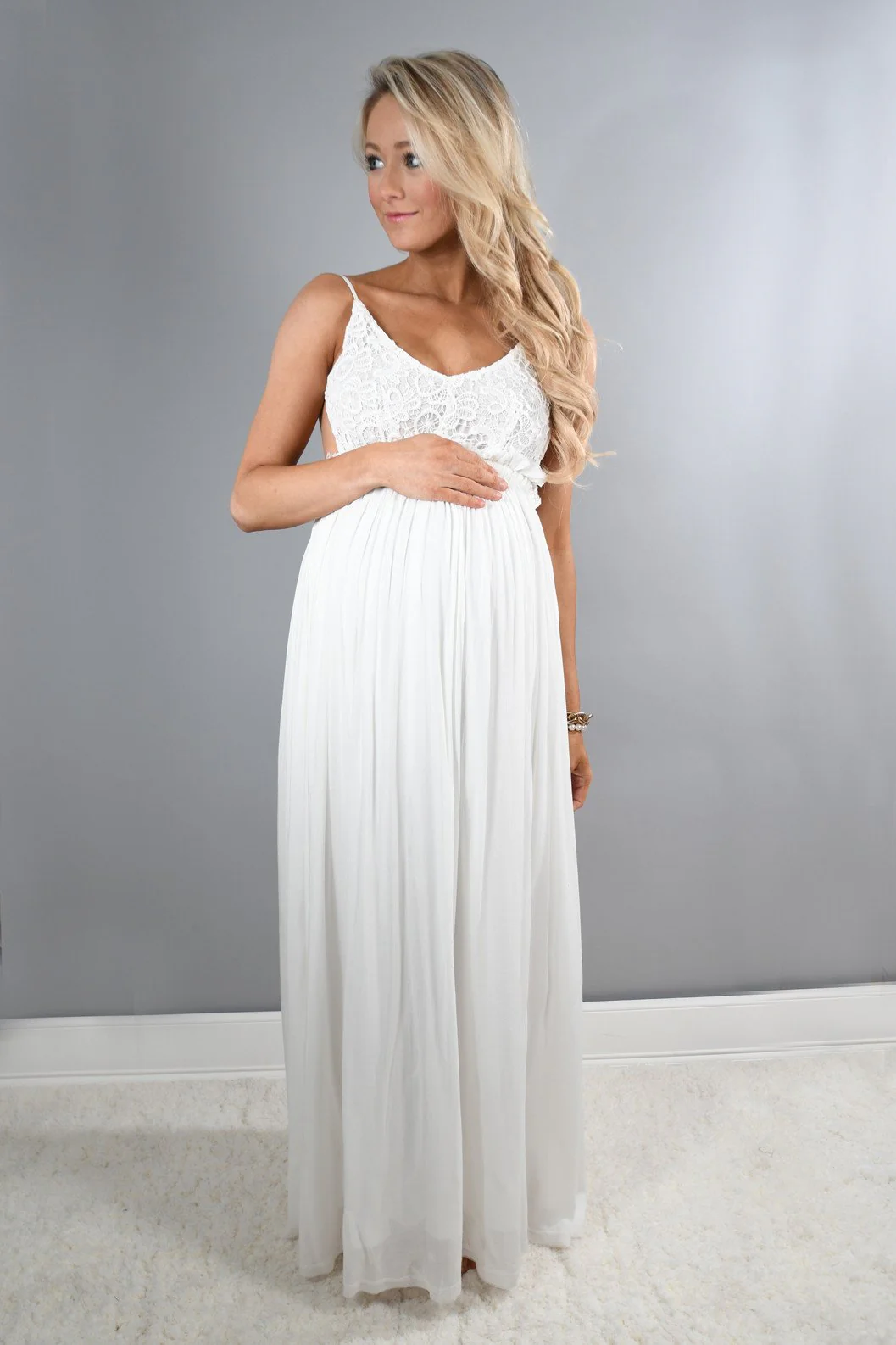 All Ruffled Up Maxi ~ White - Image 3