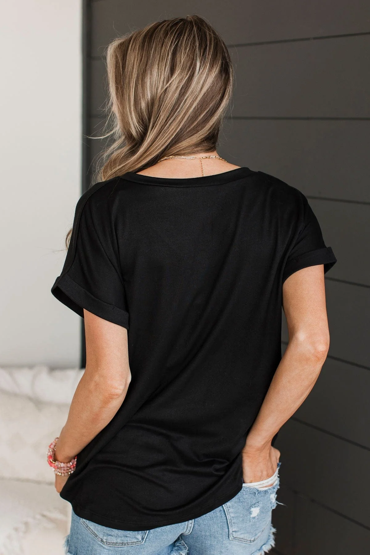 All The Best Short Sleeve Top- Black - Image 8