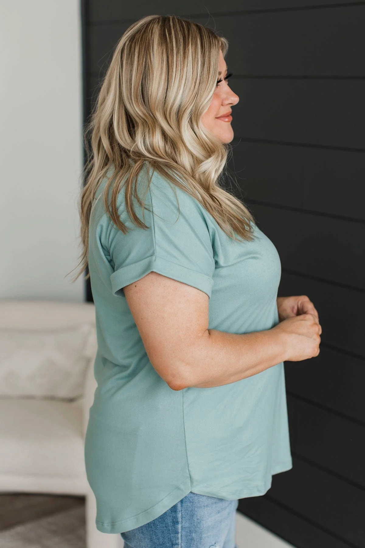 All The Best Short Sleeve Top- Seafoam - Image 5