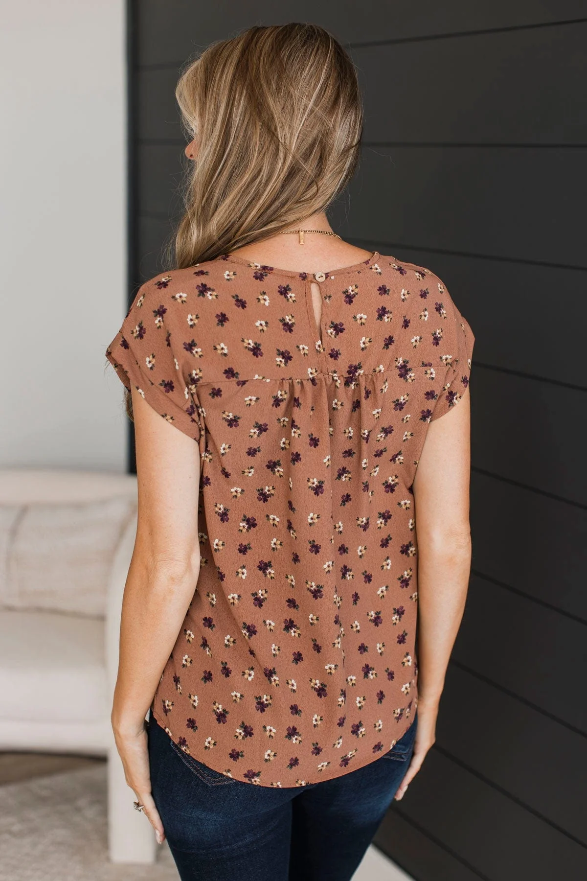 All The Best Ways Floral Top- Eggplant Floral - Image 6