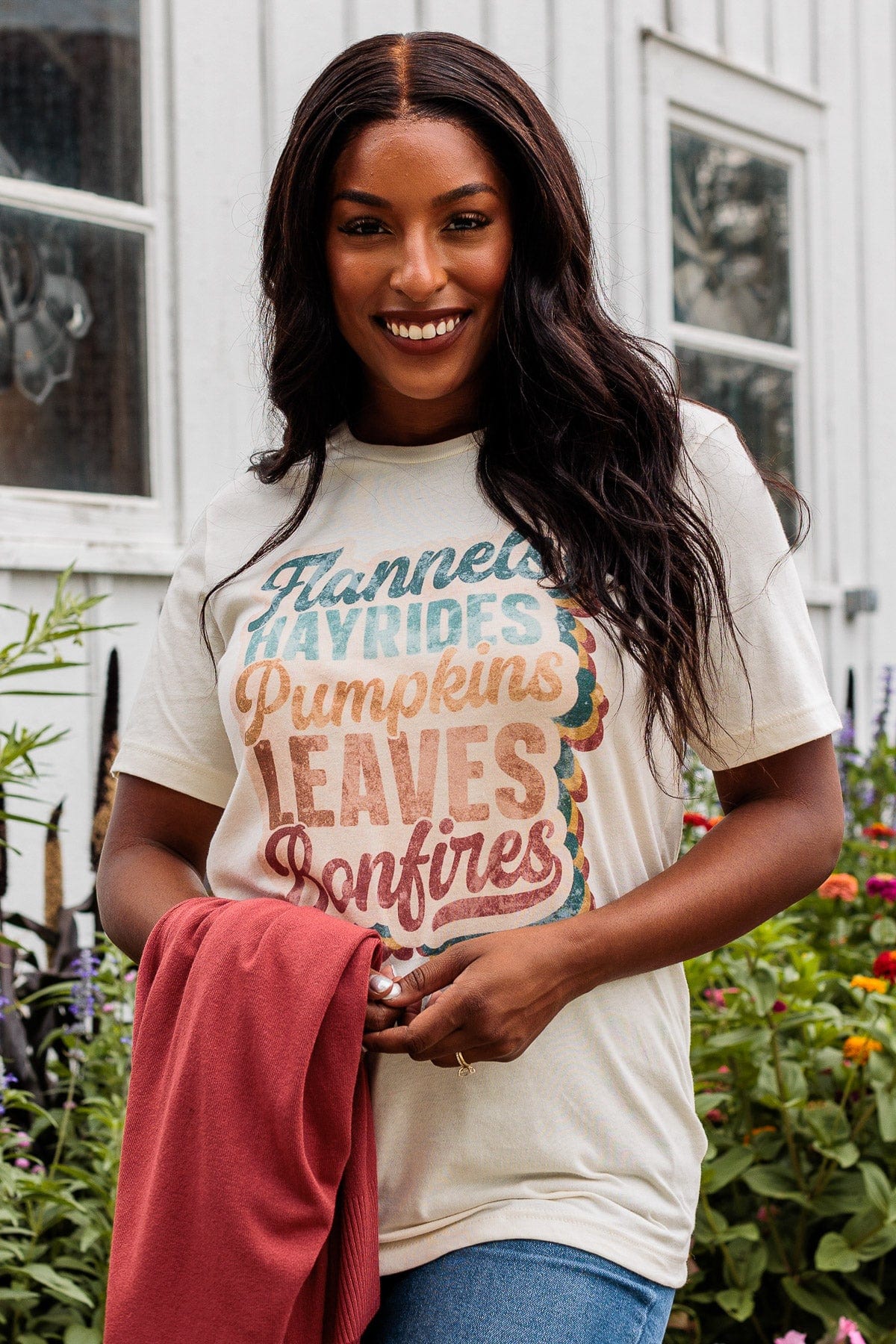 All The Fall Things Graphic Tee- Light Cream - Image 6