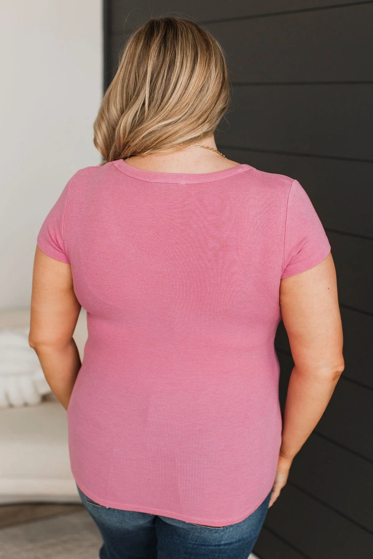 All The Potential Short Sleeve Top- Pink - Image 7