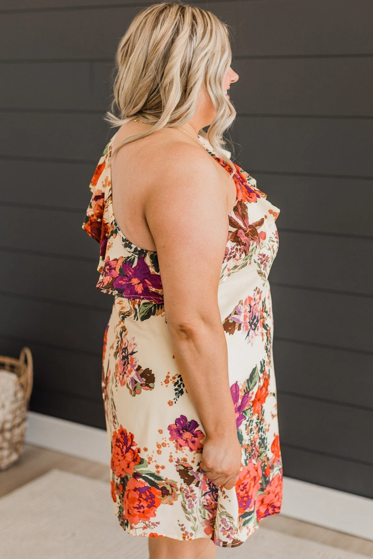All The Right Reasons Floral Dress- Cream - Image 5