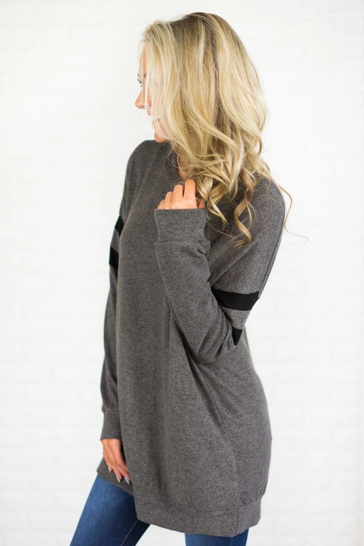 Always Cherished Dark Charcoal Top - Image 4