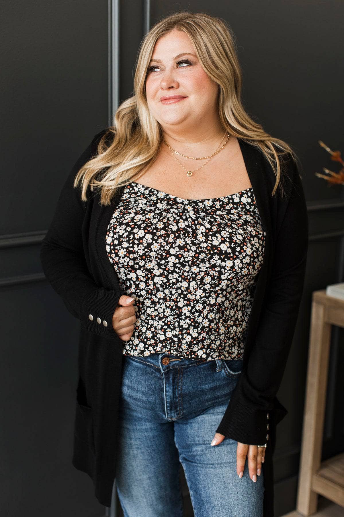 Always Impressive Knit Cardigan- Black - Image 4