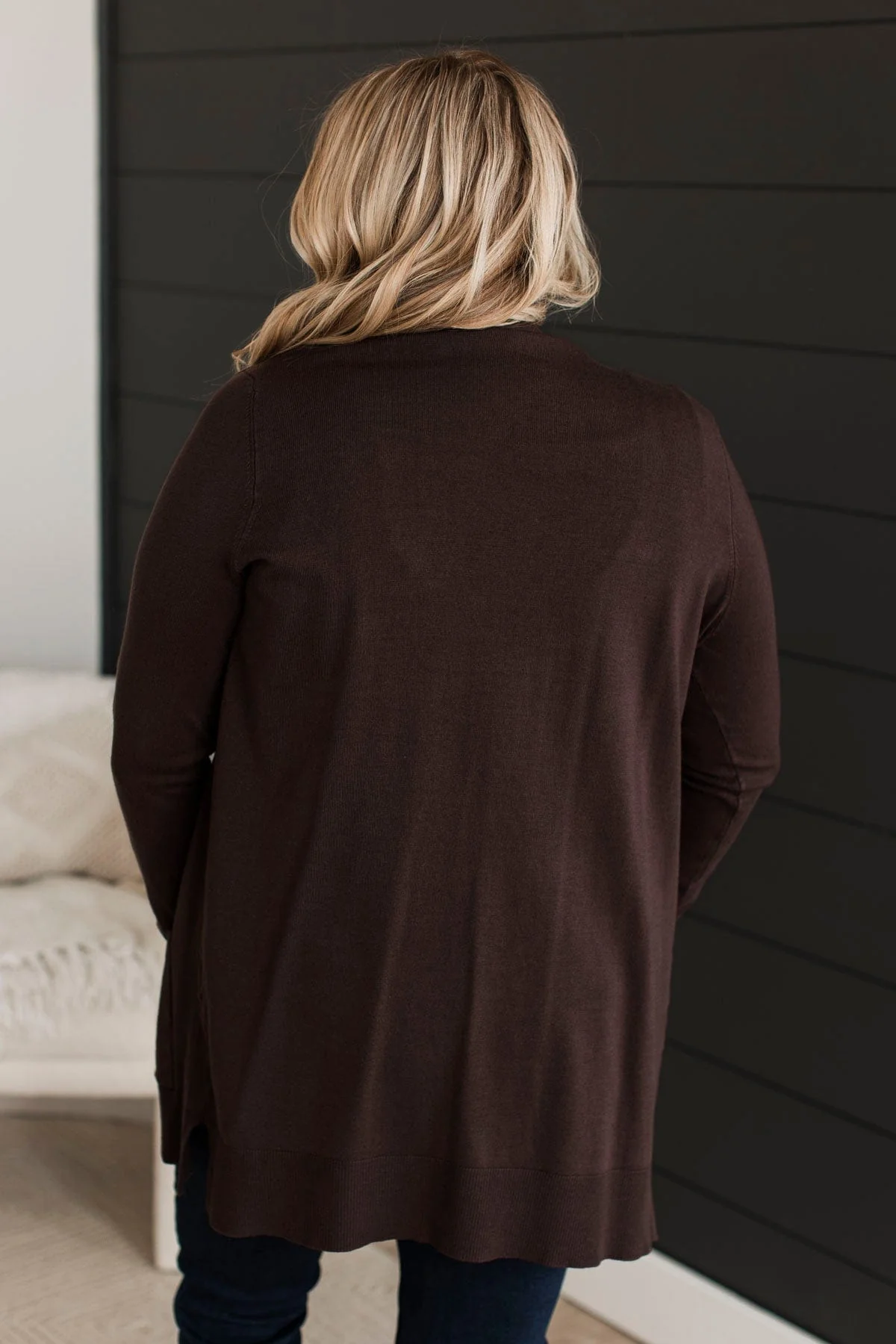 Always Impressive Knit Cardigan- Dark Brown - Image 8