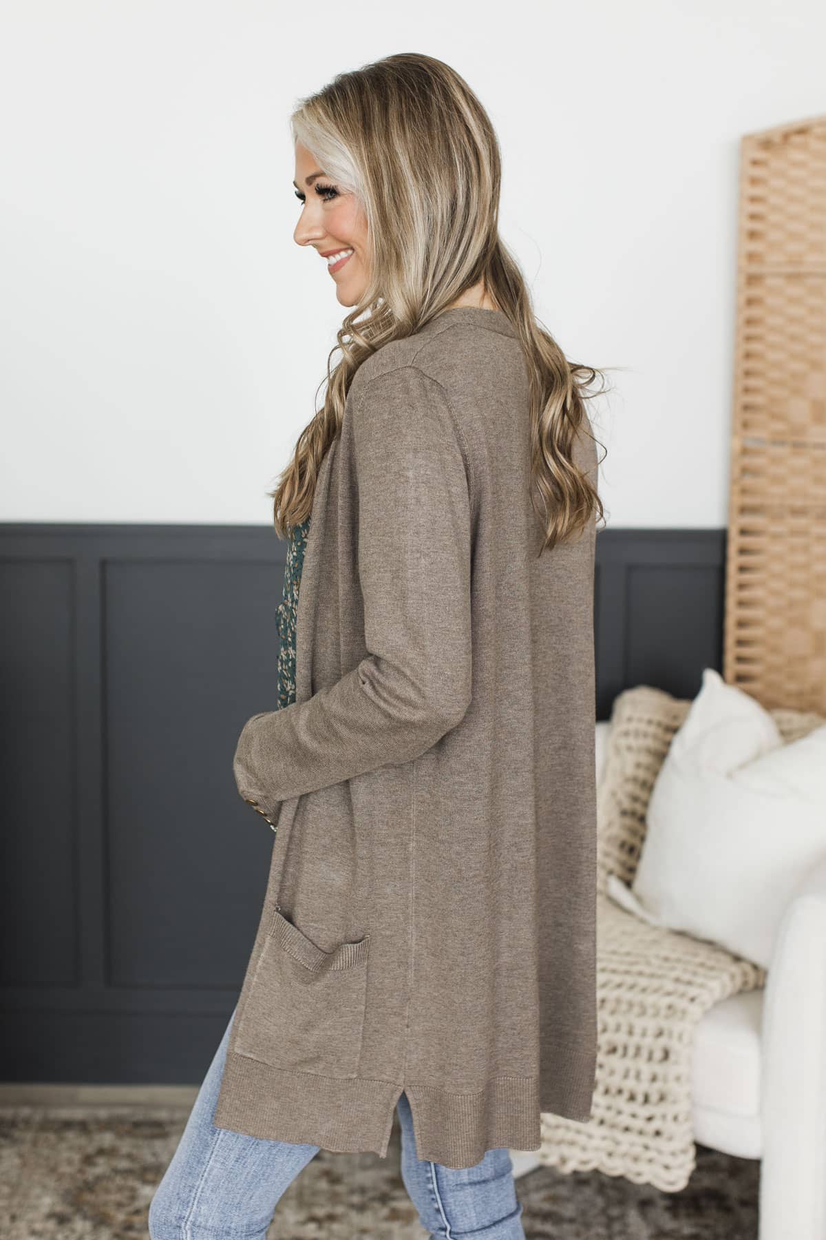 Always Impressive Knit Cardigan- Mocha - Image 7