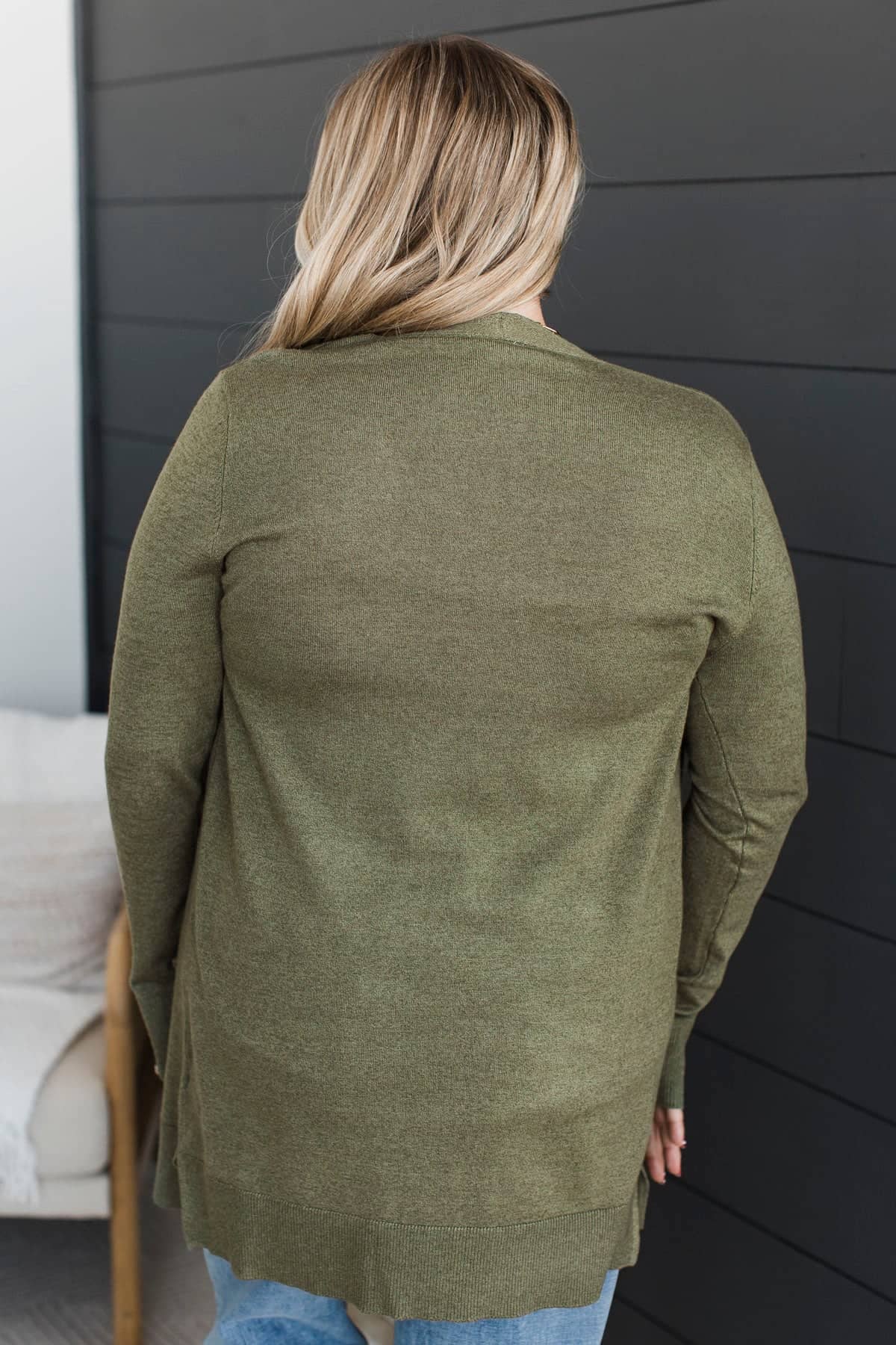 Always Impressive Knit Cardigan- Olive - Image 10