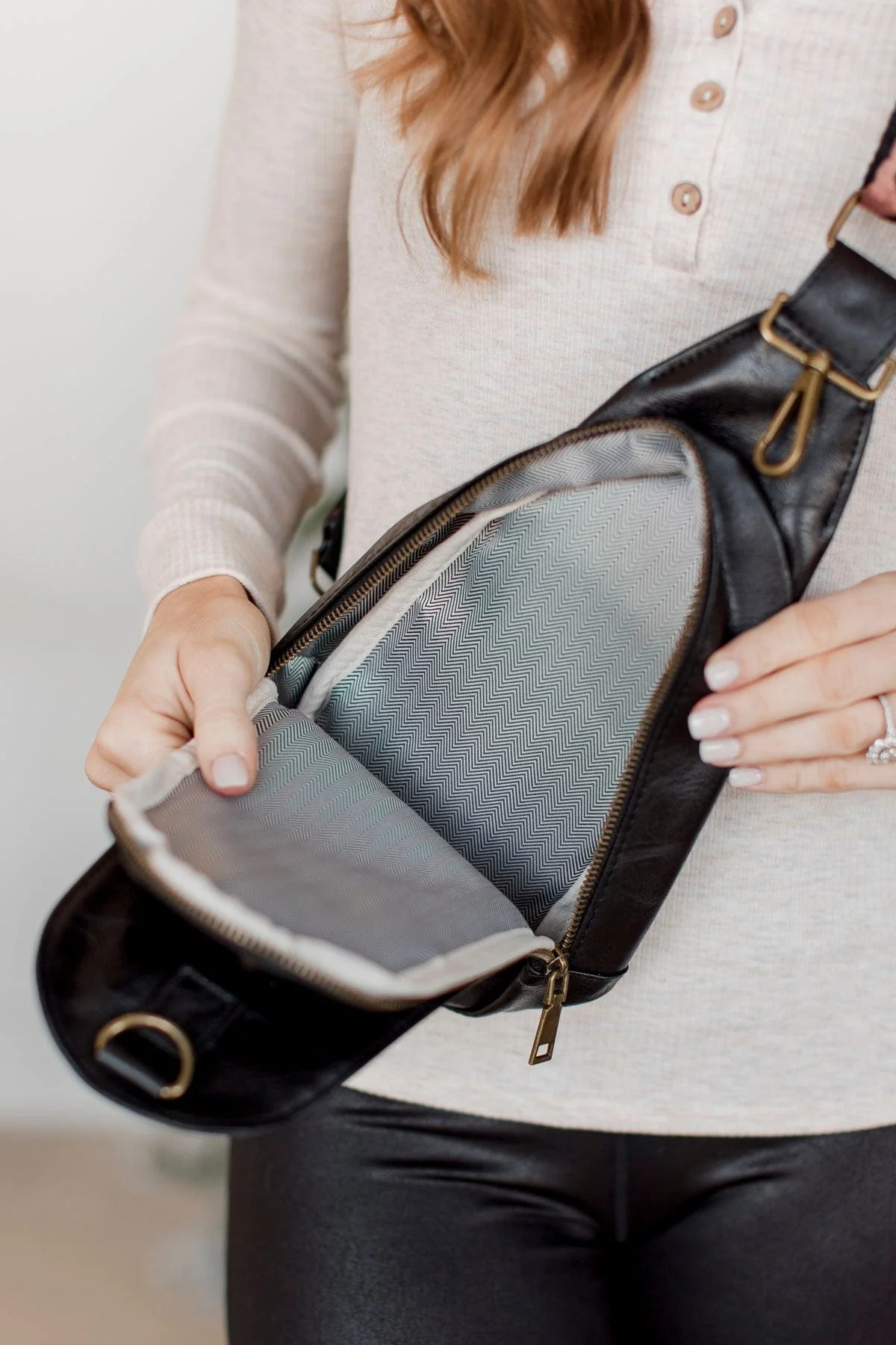 Always On The Go Sling Bag- Black - Image 3