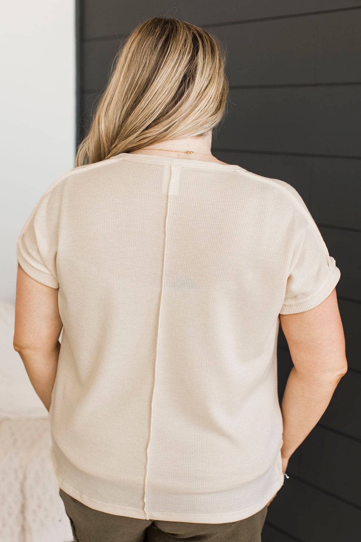 Amazing Memories Short Sleeve Top- Cream - Image 8