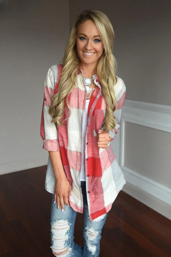 American Beauty Flannel ~ Red - Image 5