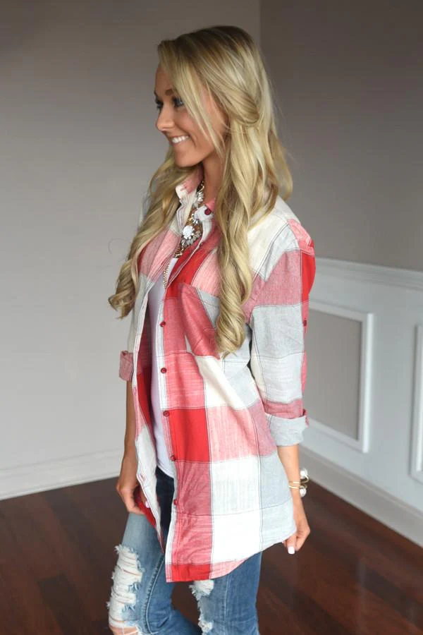 American Beauty Flannel ~ Red - Image 6