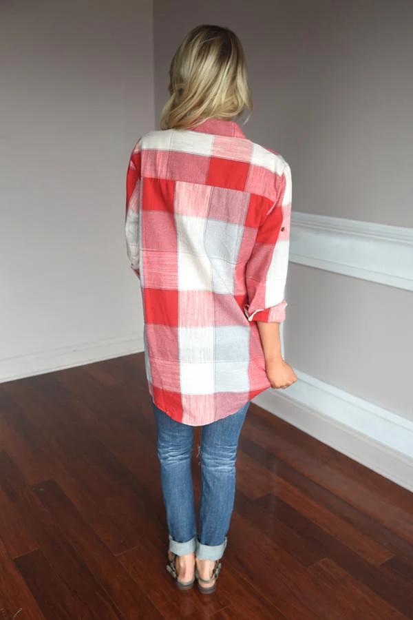 American Beauty Flannel ~ Red - Image 7