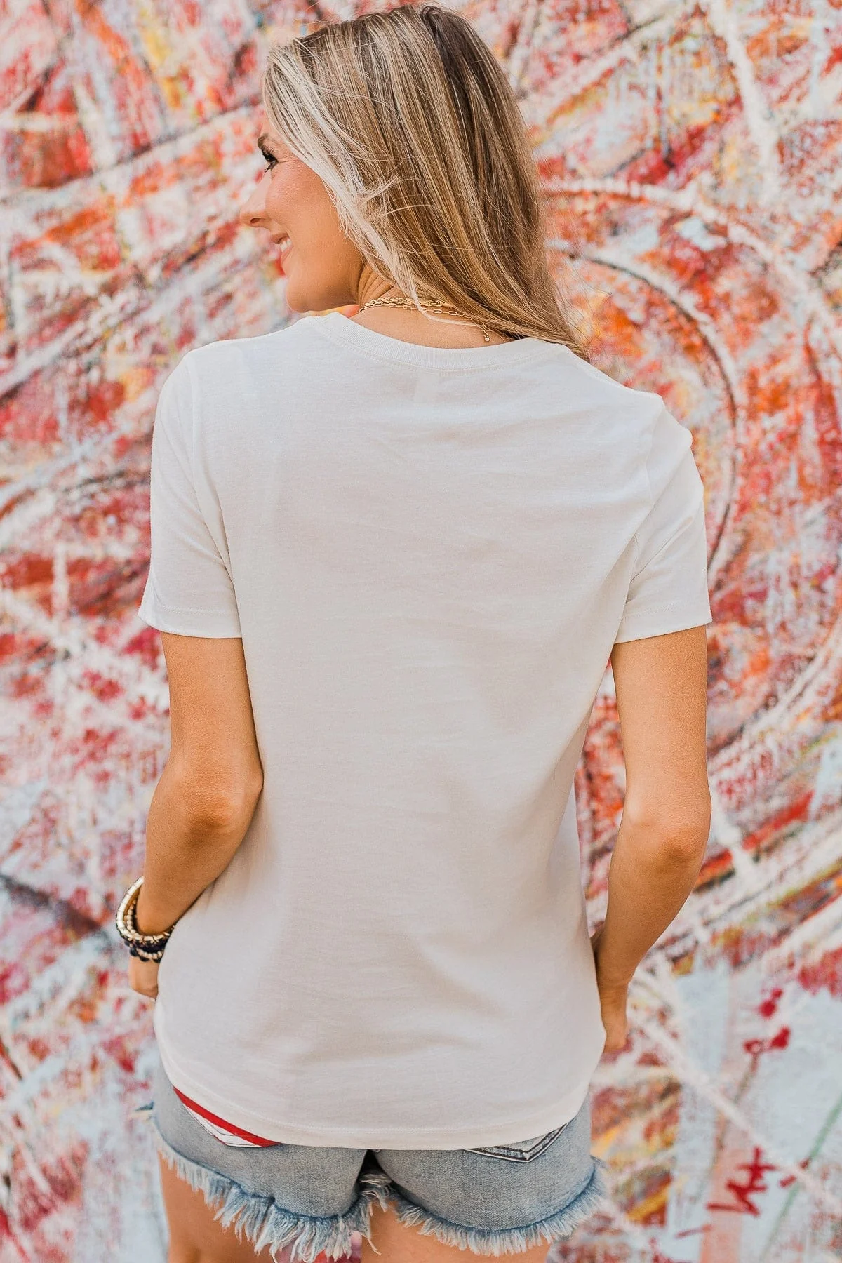 "American Honey" Graphic Tee- Ivory - Image 5