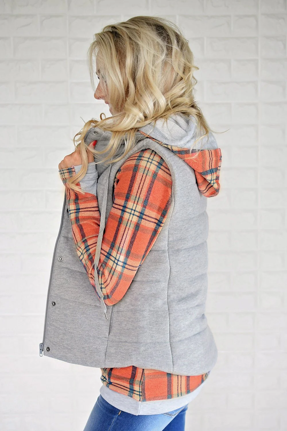 Ampersand Ave. Double Hooded Sweatshirt ~ Colors of Fall - Image 4