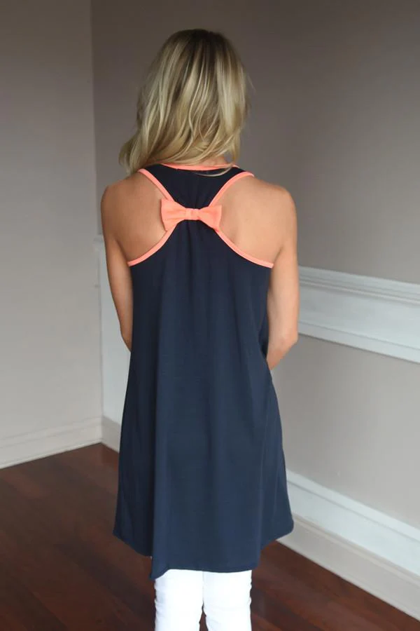 Anchor Tank Top ~ Coral - Image 5