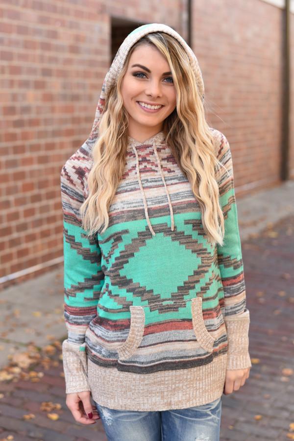 Angie Aztec Hoodie - Image 3