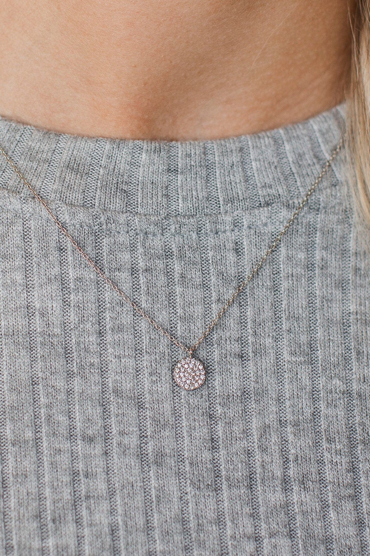 Antique Allure Pendant Necklace- Silver - Image 2