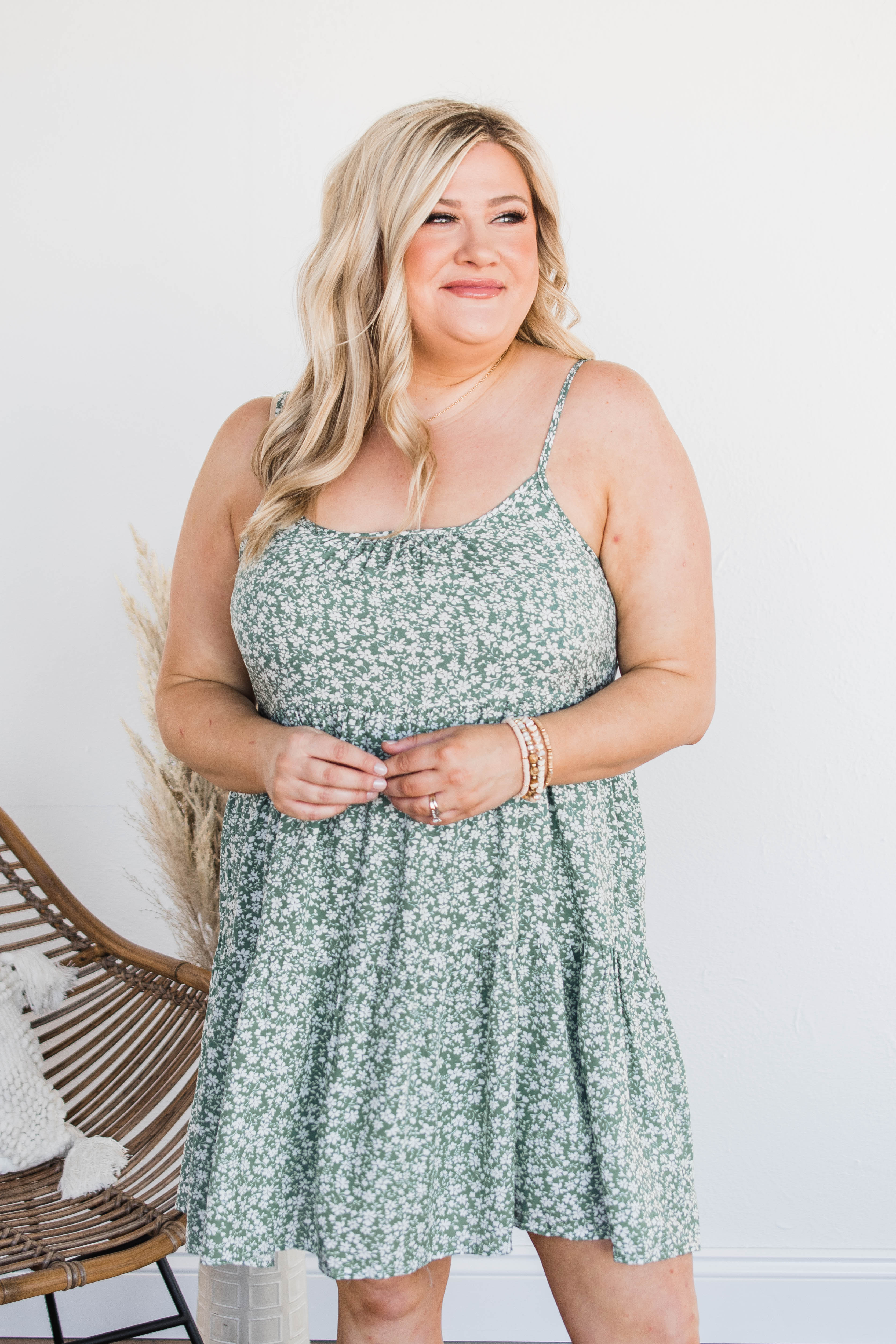 Any Moment Now Mini Dress- Sage - Image 4