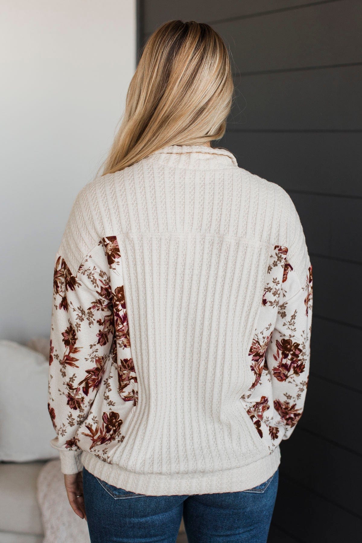 Any Time Or Place Pullover Top- Cream - Image 8