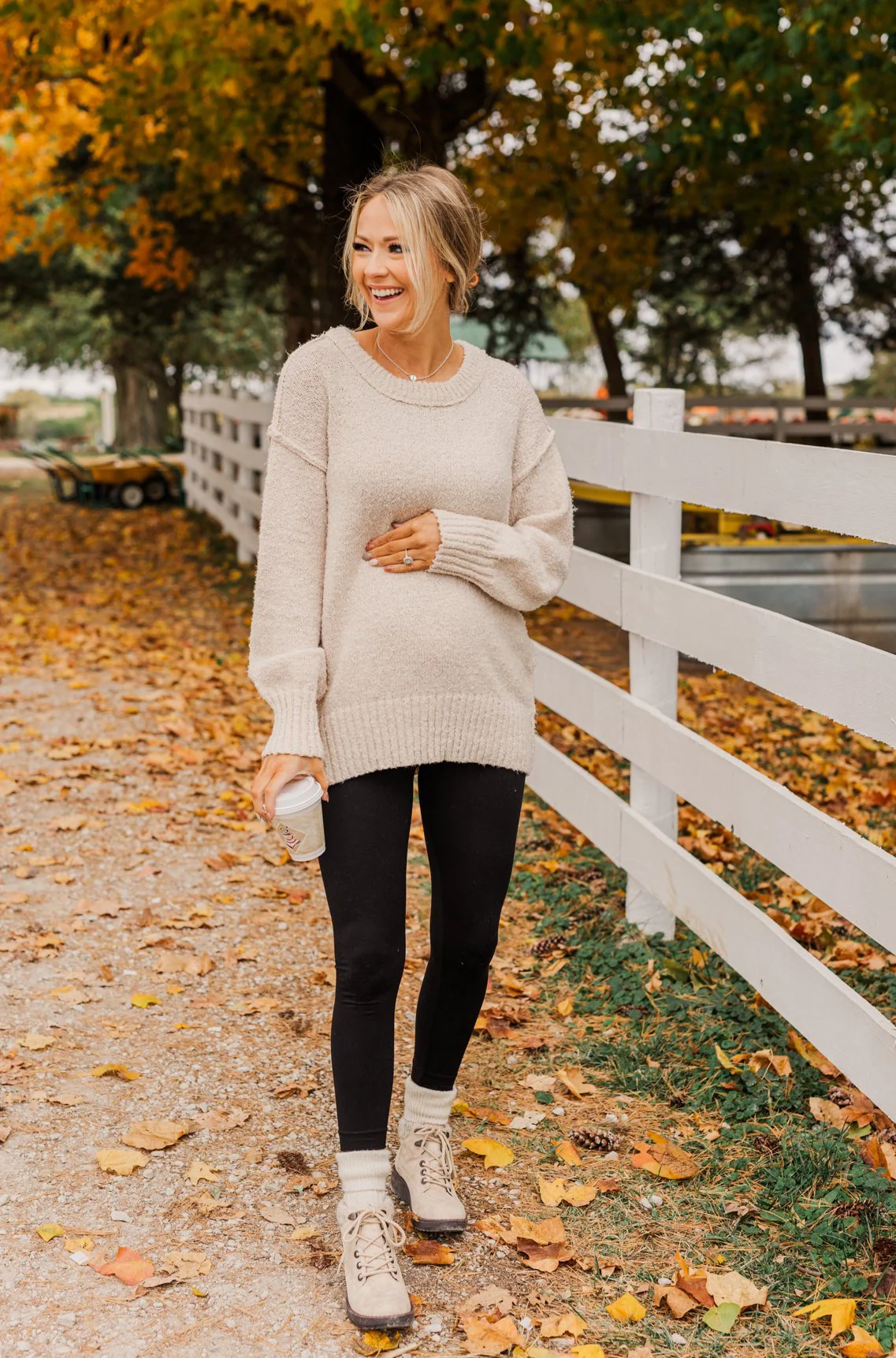 Anything Can Happen Knit Sweater- Cream - Image 5